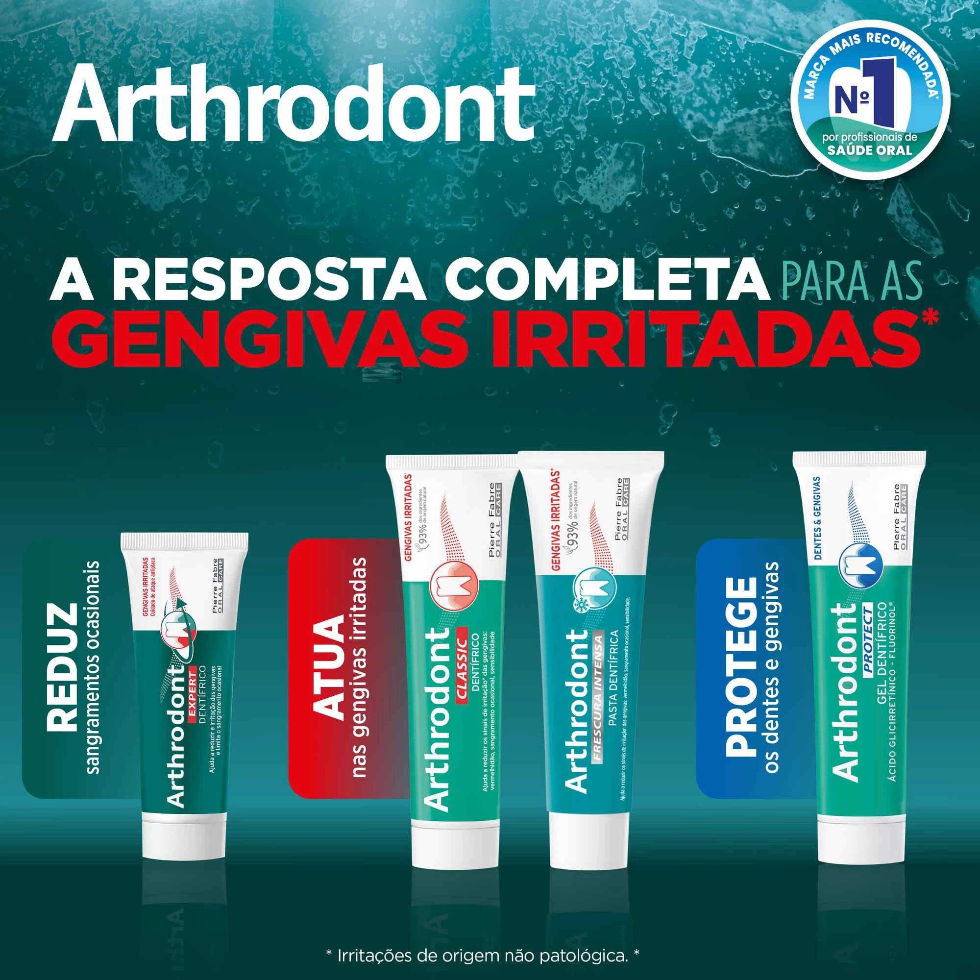 Arthrodont Gengivas Irritadas Frescura Intensa 75ml
