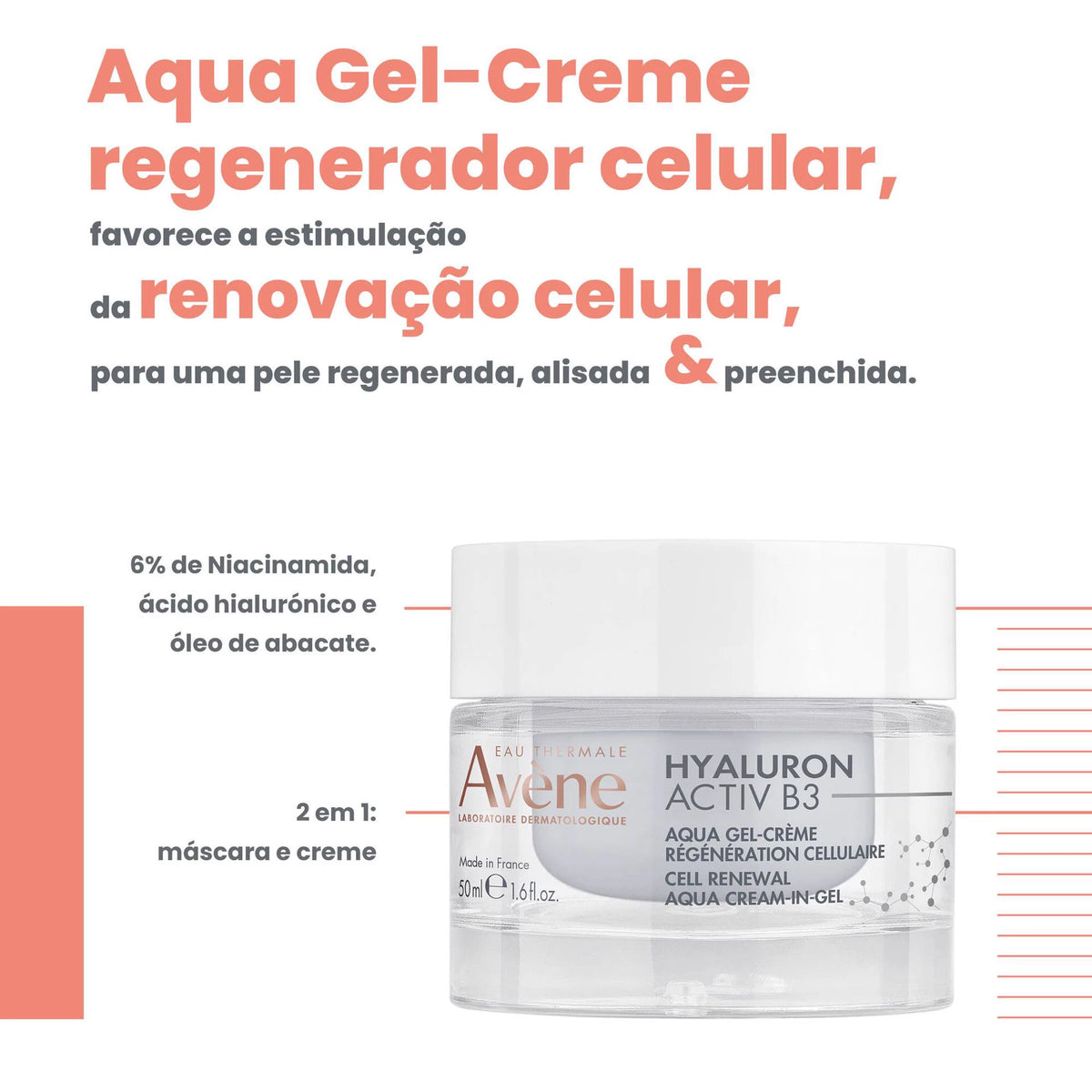 Avène Coffret Hyaluron Activ B3 Aqua Gel-Creme Regenerador