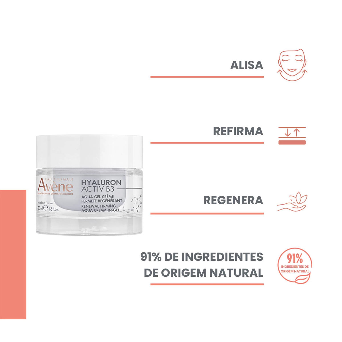Avène Coffret Hyaluron Activ B3 Aqua Gel-Creme Regenerador