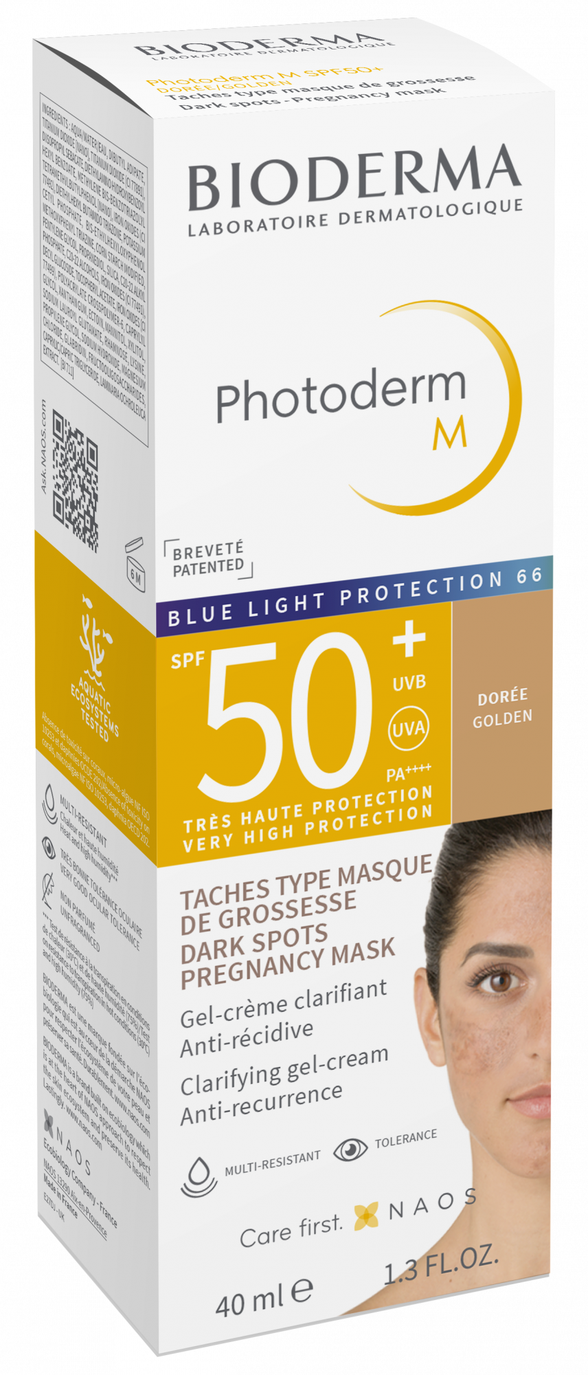 Bioderma Photoderm M SPF50+ Tom Dourado 40ml - Farmácia Garcia