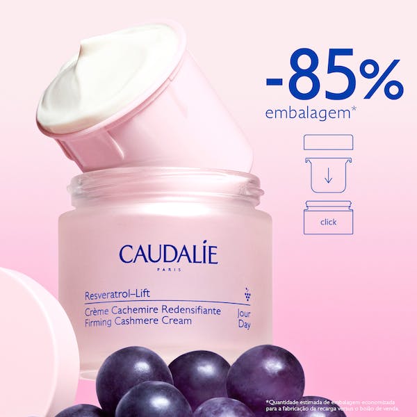 Caudalie Resveratrol Lift Creme Caxemira Redensificador Recarga 50ml - Farmácia Garcia