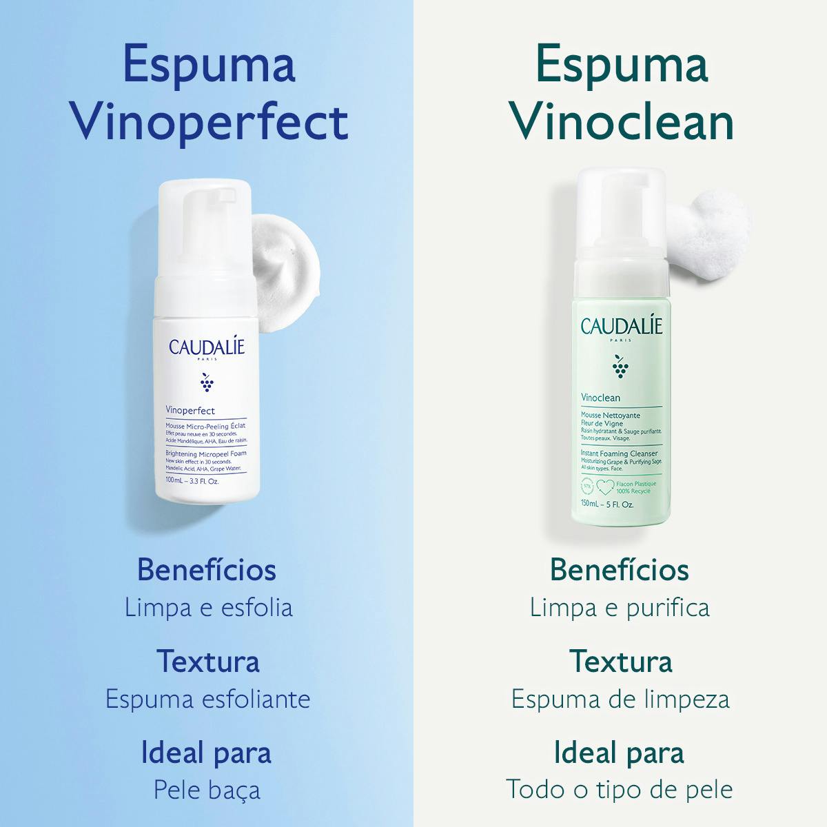 Caudalie Vinoperfect Sérum 30ml + Espuma Micro-Peel 50ml Oferta