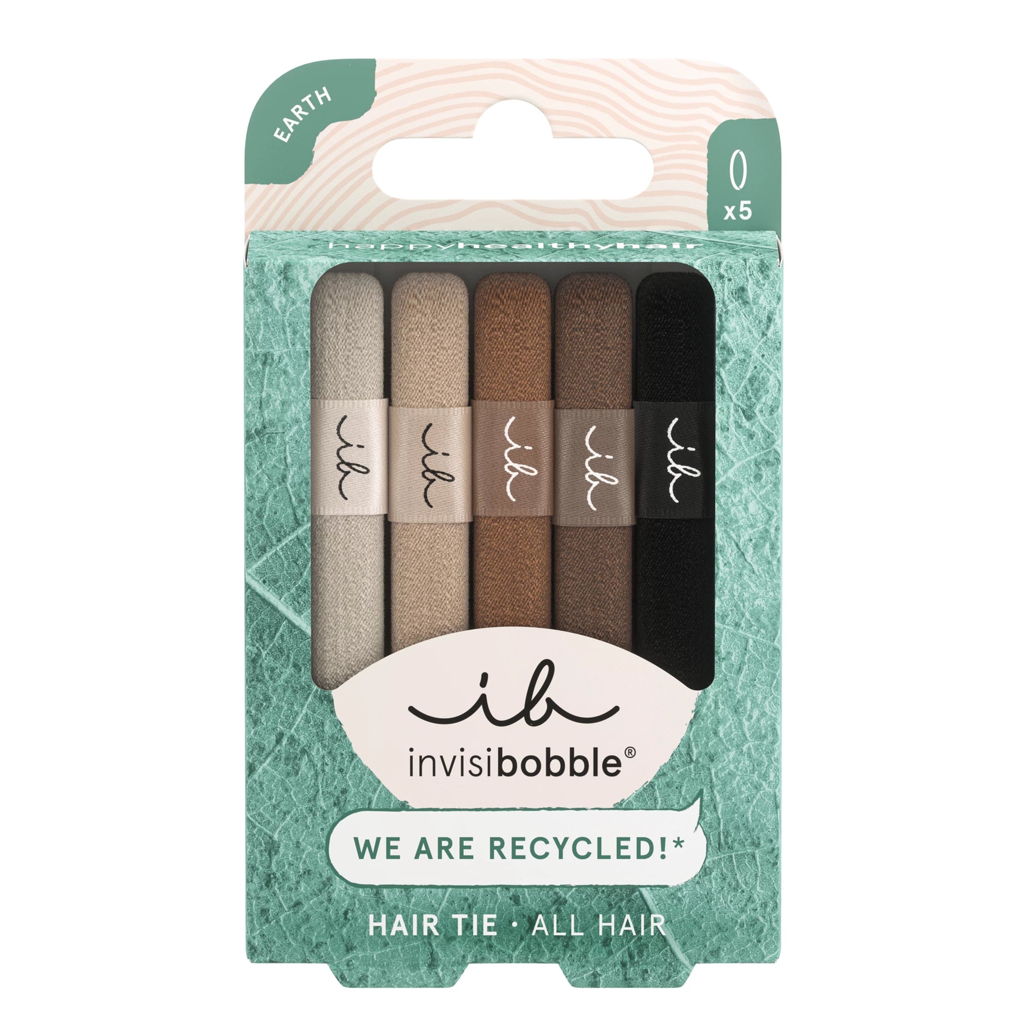 Invisibobble Ecotie 5 Elasticos Cabelo Mocha