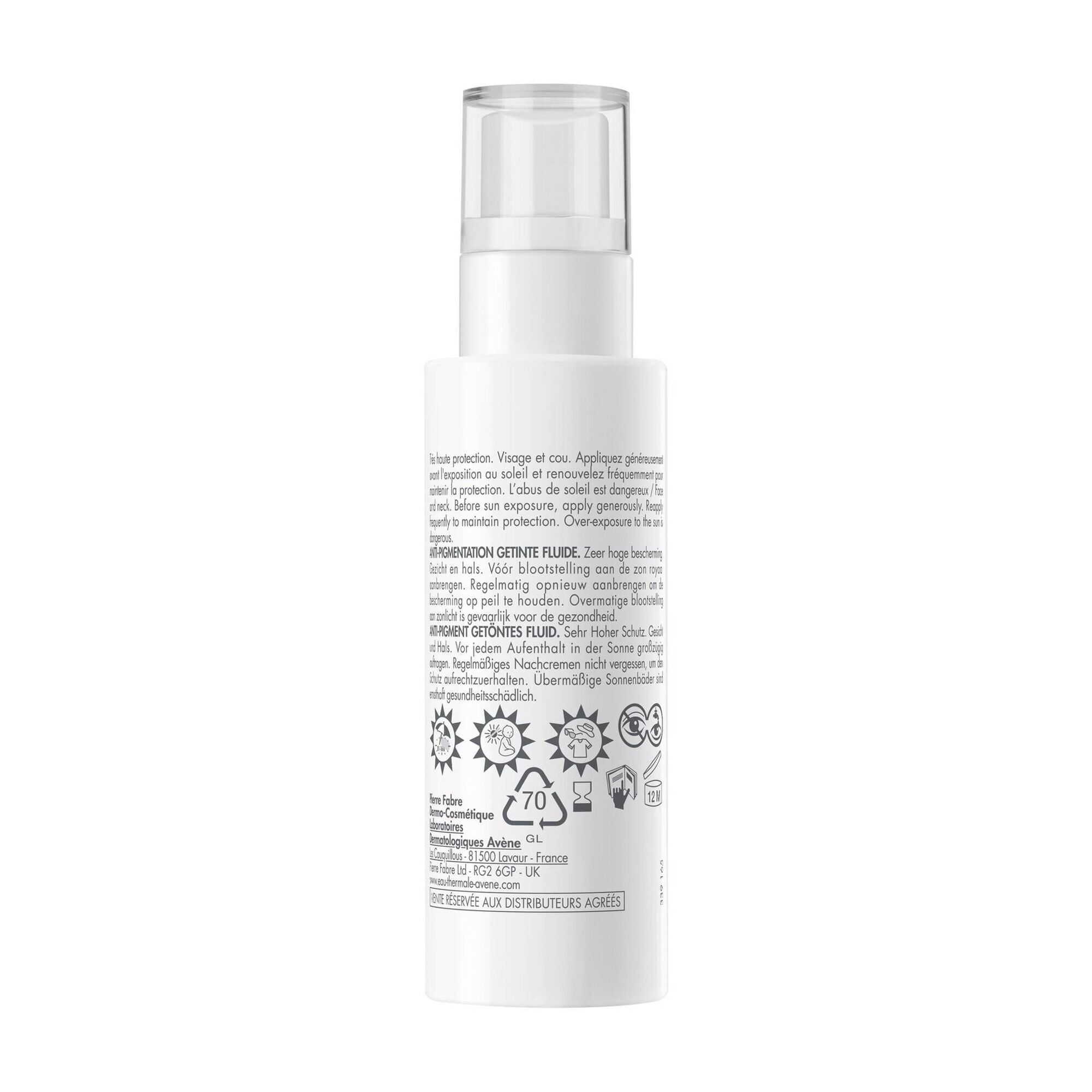 Avène Solar Fluido Com Cor Anti-Age High Protection SPF50 40ml
