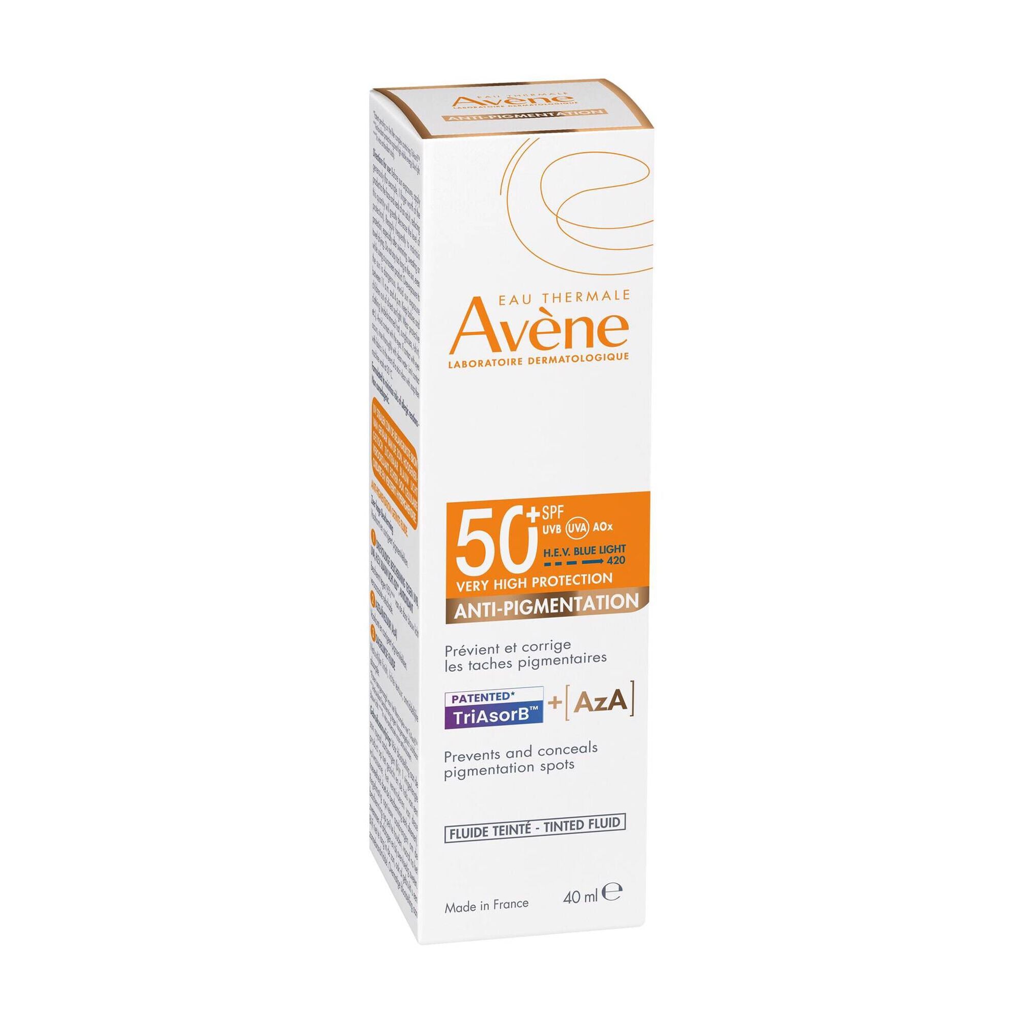 Avène Solar Fluido Com Cor Anti-Age High Protection SPF50 40ml