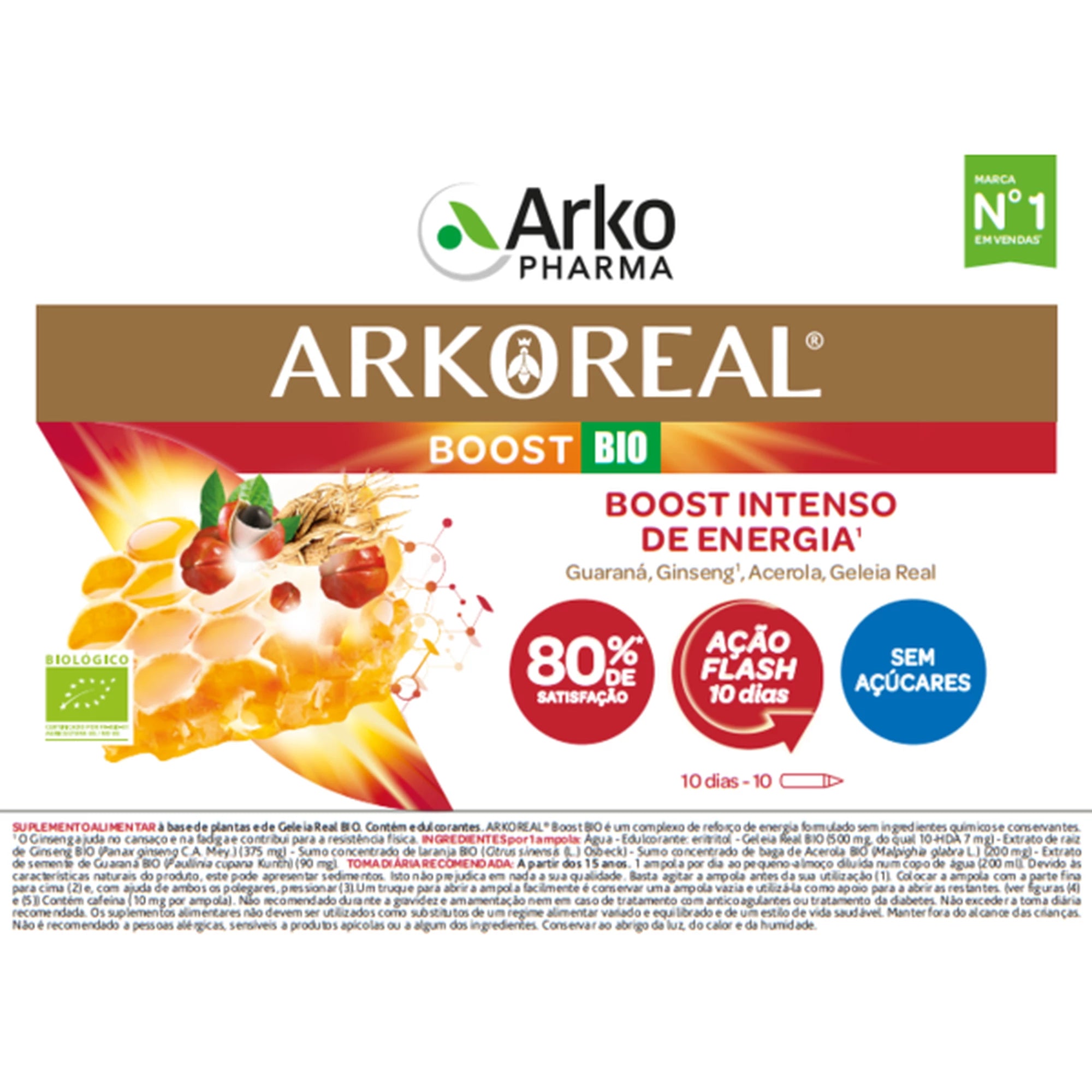 ARKOREAL Boost Bio 10 Âmpolas - Farmácia Garcia