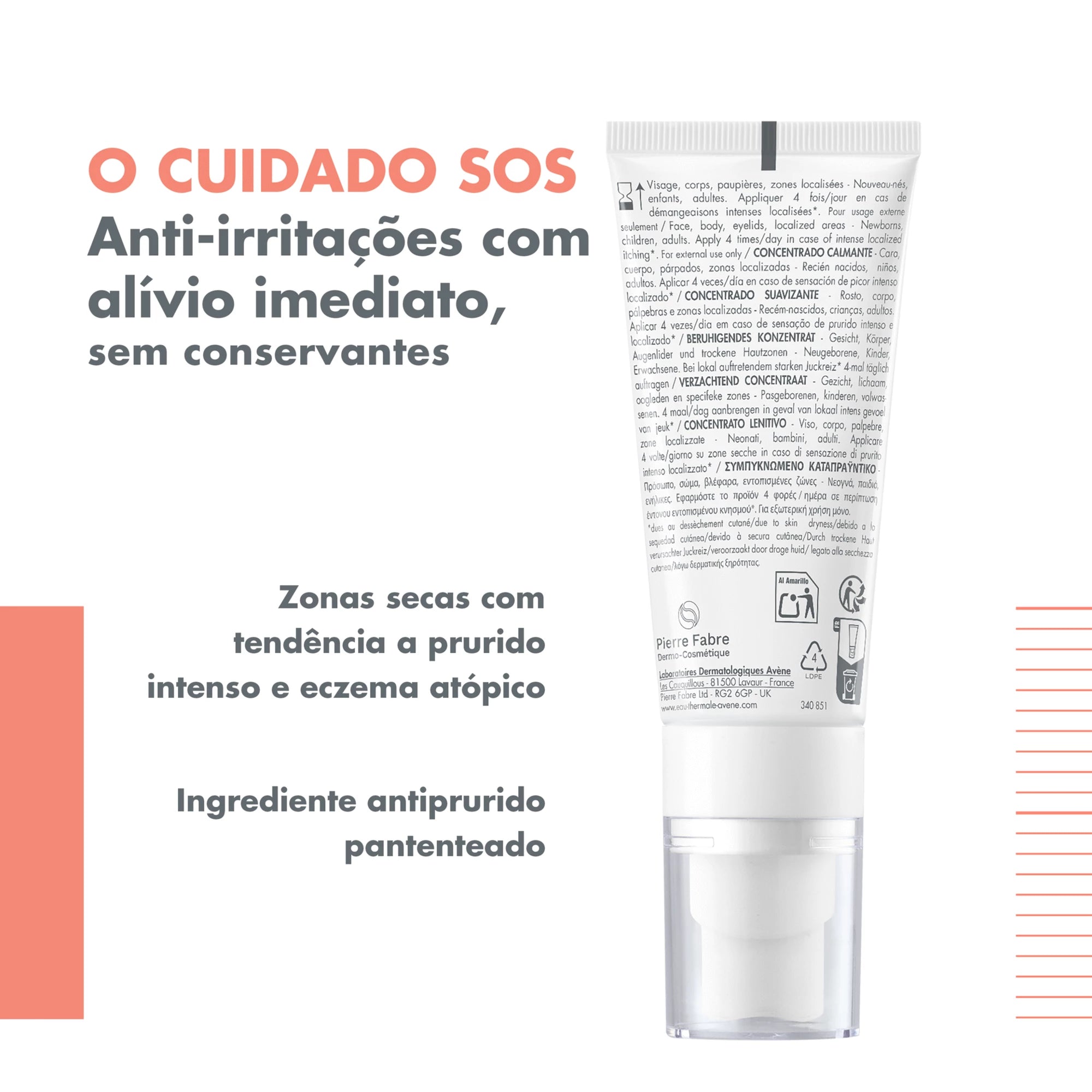Avène Xeracalm Ad Concentrado Suavizante 40ml - Farmácia Garcia