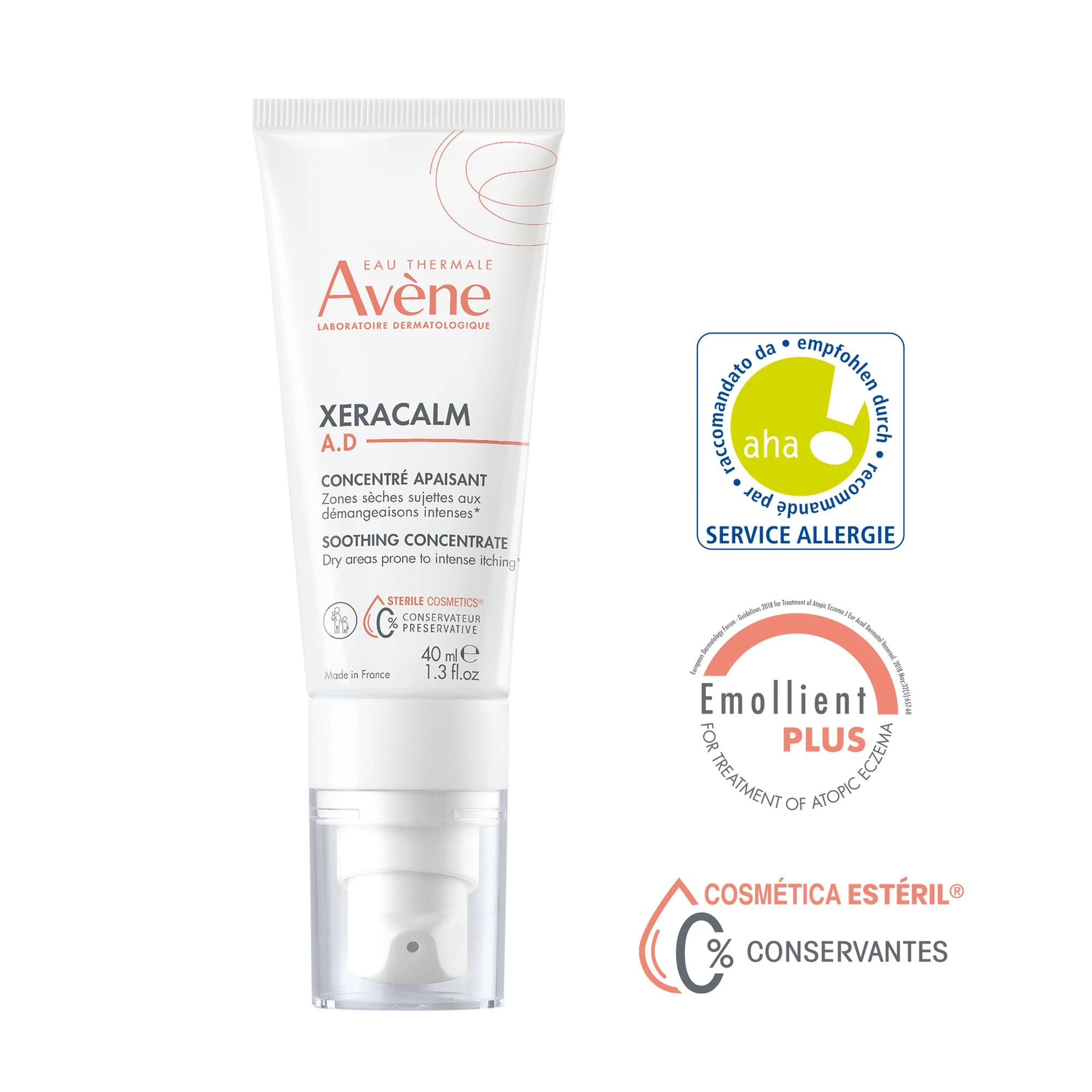Avène Xeracalm Ad Concentrado Suavizante 40ml - Farmácia Garcia