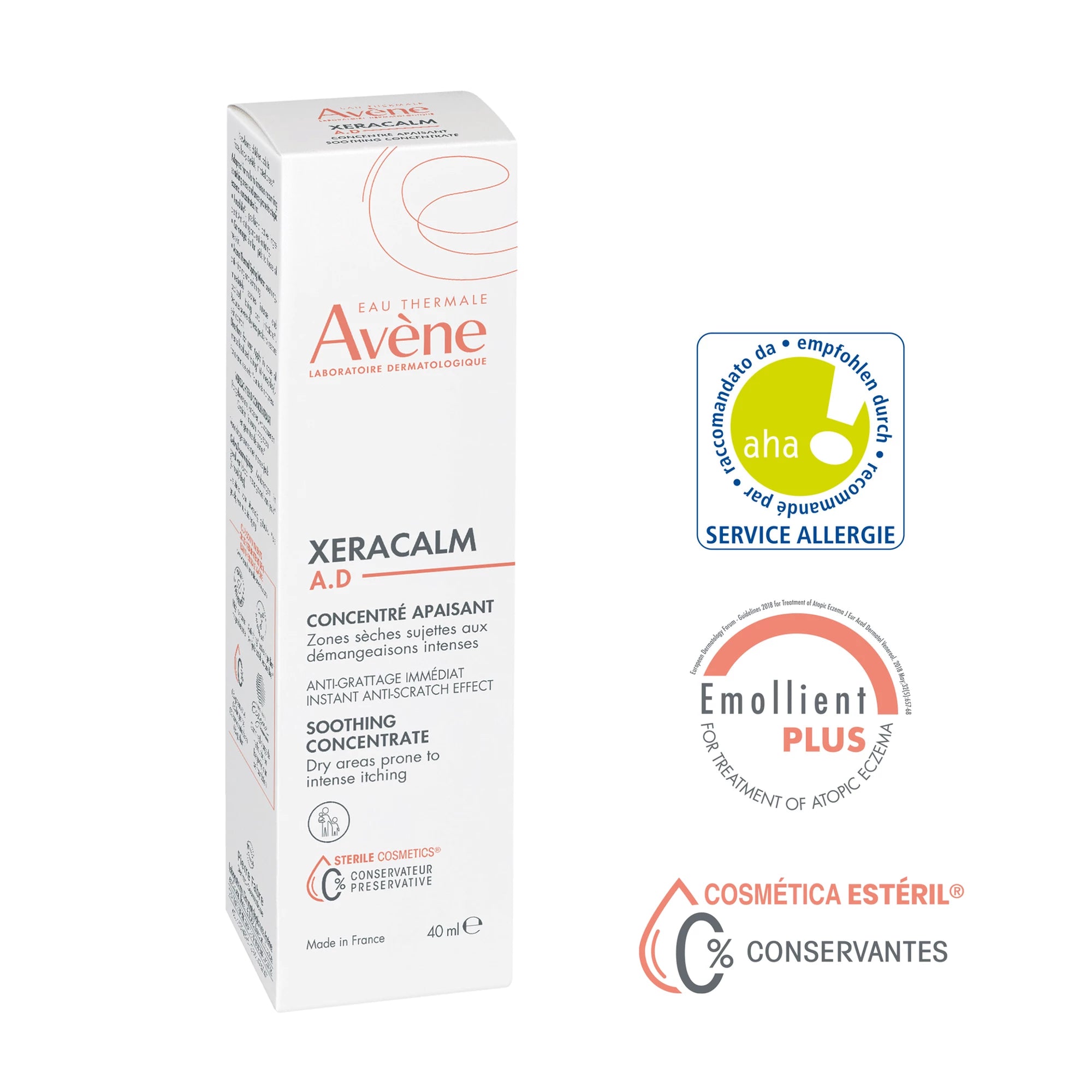 Avène Xeracalm Ad Concentrado Suavizante 40ml - Farmácia Garcia