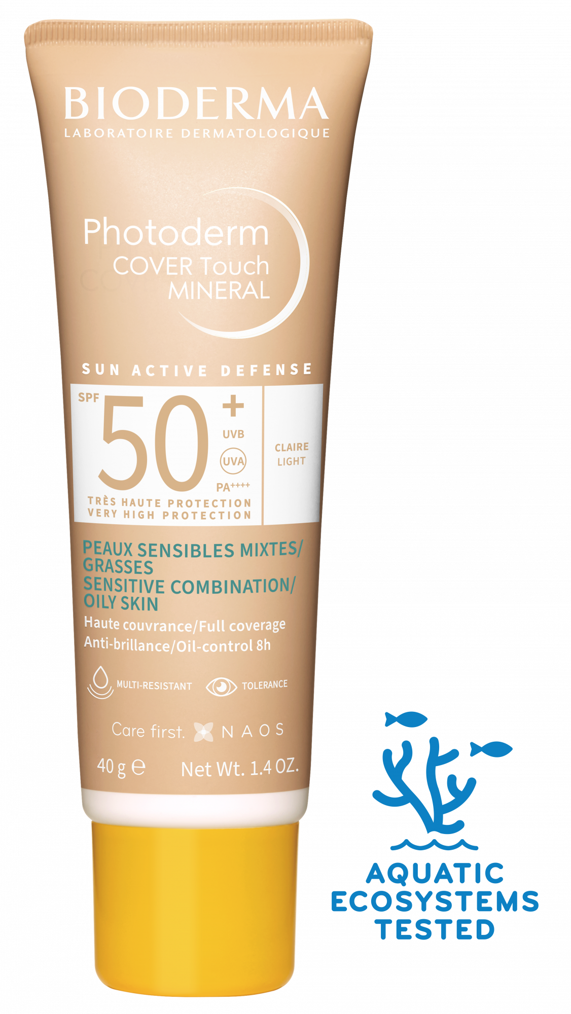 Photoderm Bioderma Cover Touch Claro SPF50+ 40g - Farmácia Garcia