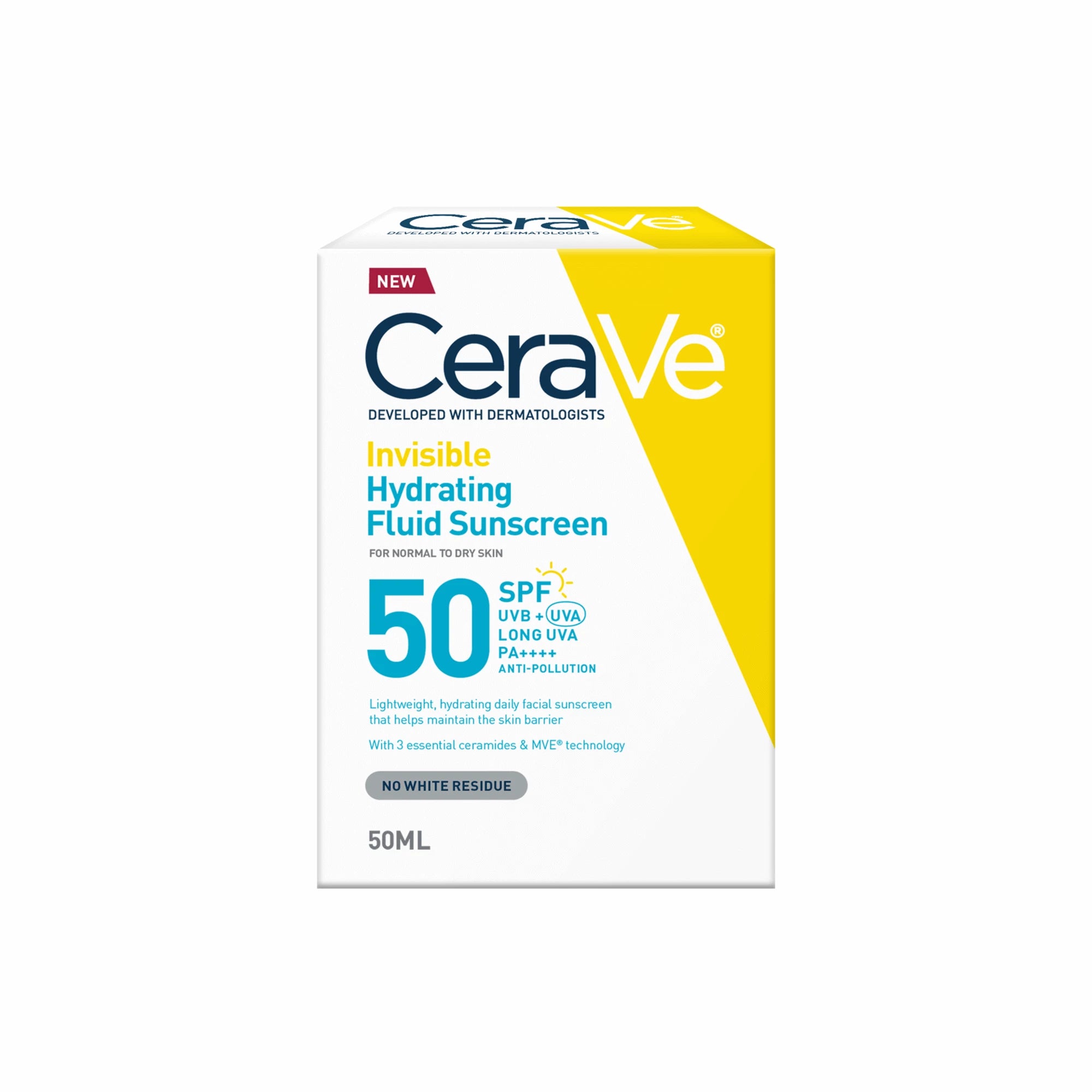 Cerave Fluido Protetor Invisível Hidra SPF50 50ml - Farmácia Garcia