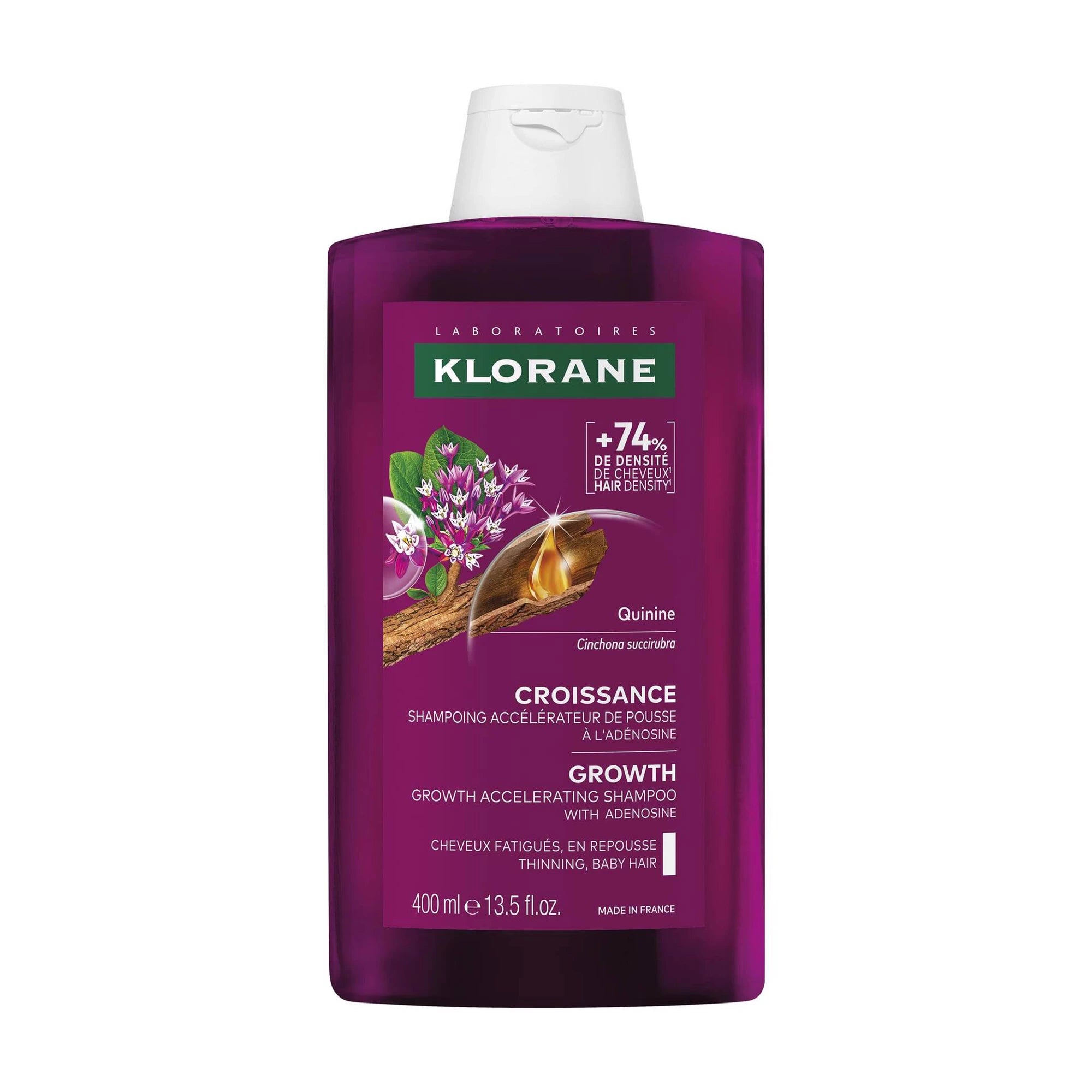 Klorane Capilar Quinina Champô Acelerador Crescimento 400ml - Farmácia Garcia