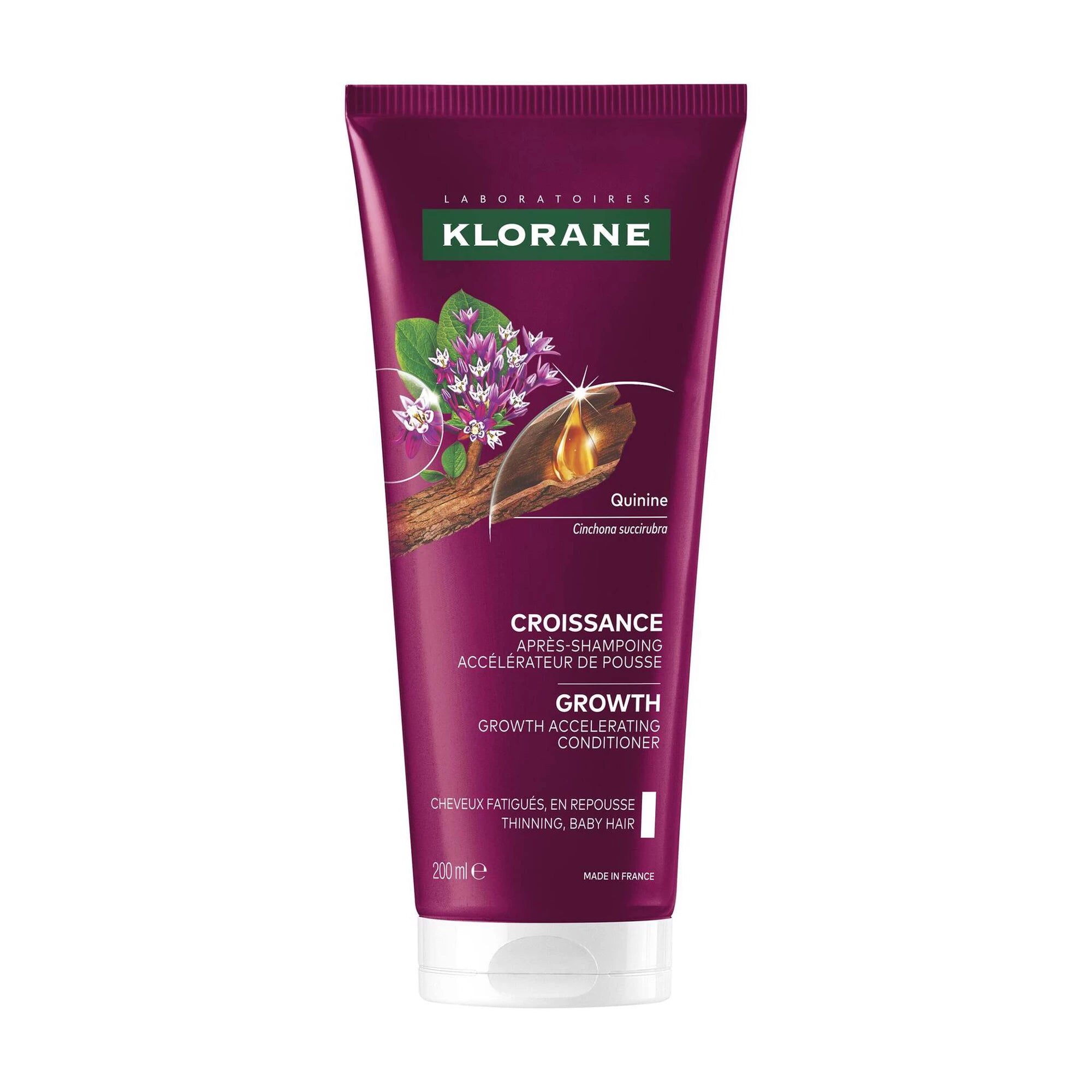 Klorane Capilar Quinina Bálsamo Acelerador Crescimento 200ml - Farmácia Garcia