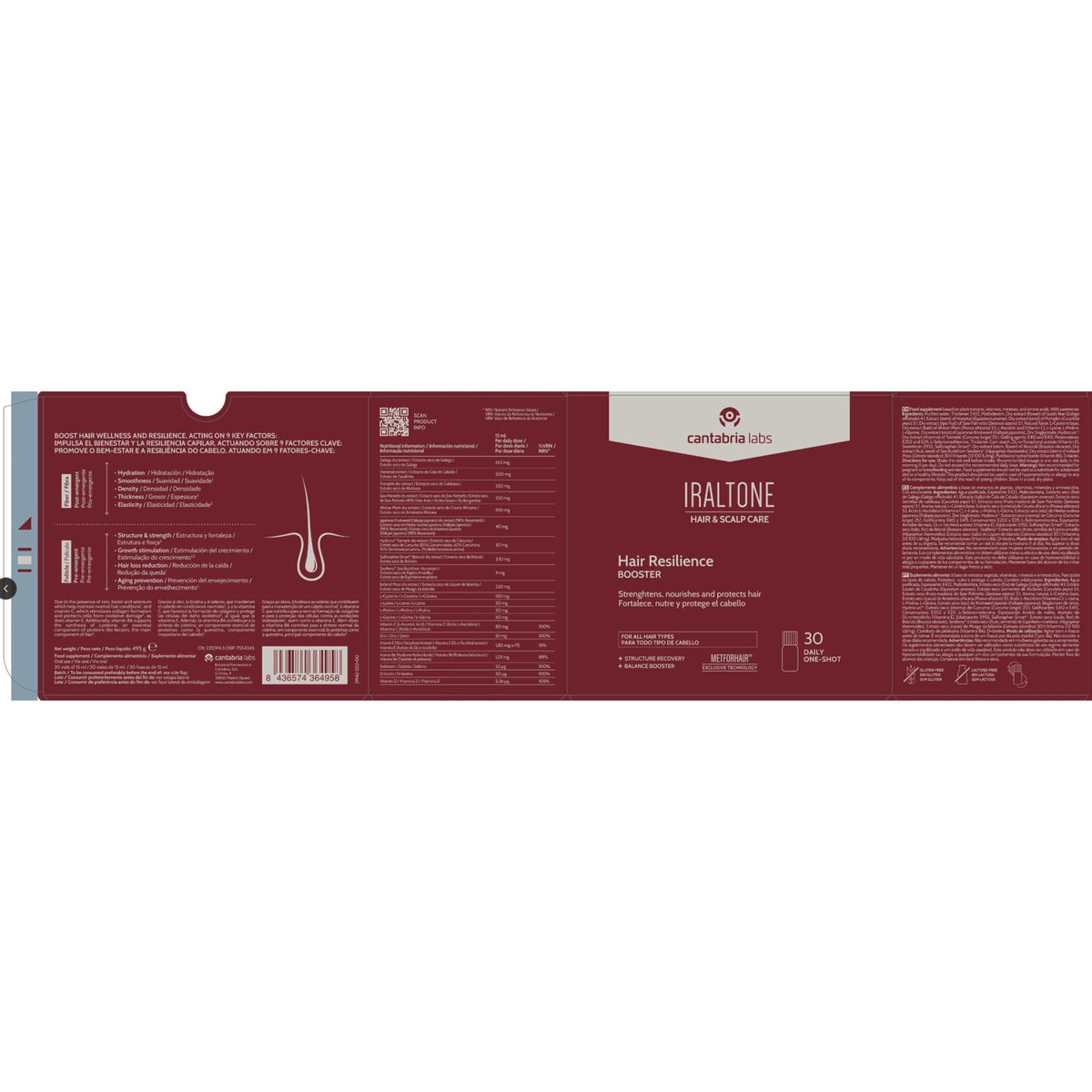Iraltone Hair Resilience Boost 30 Frascos 15ml