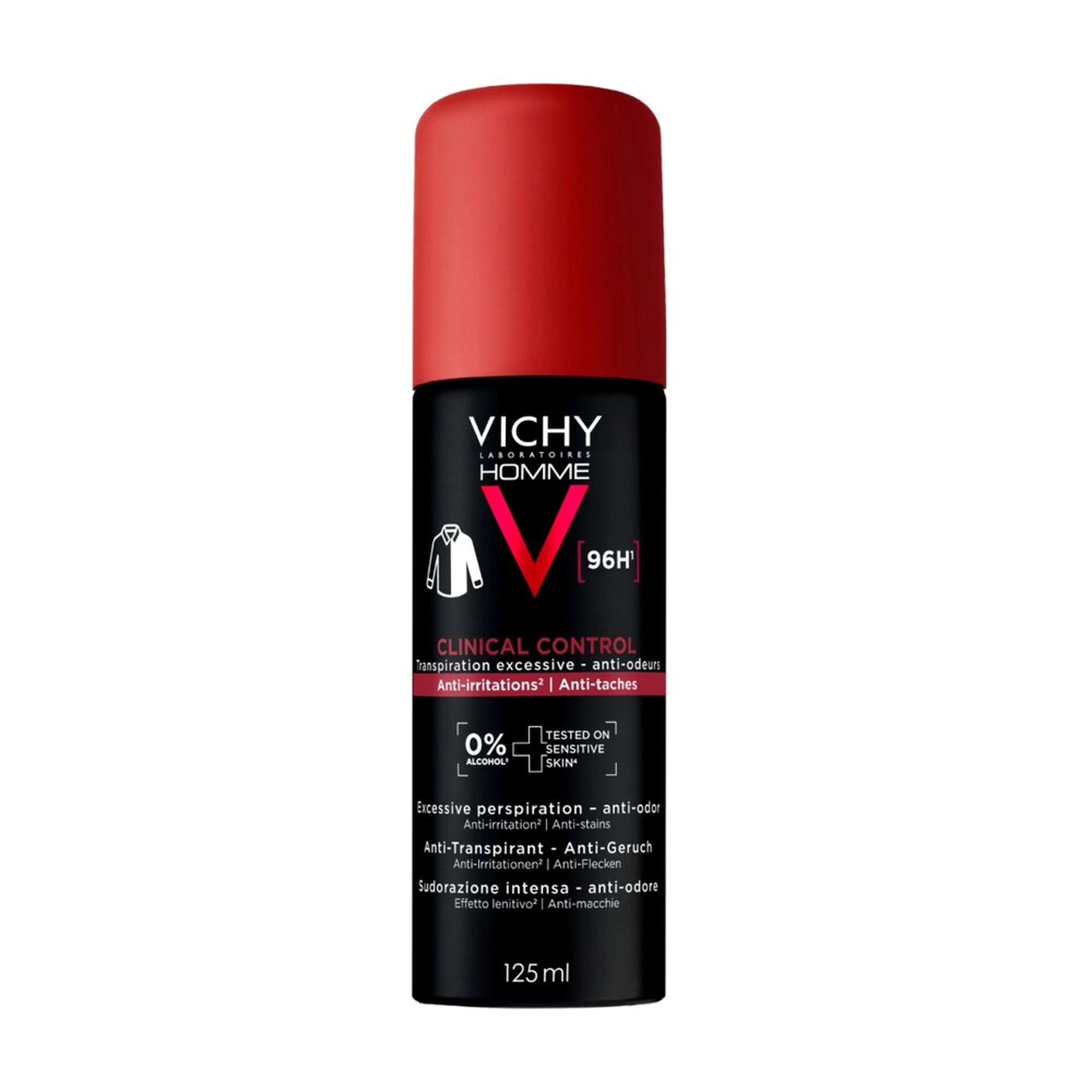 Vichy Homme Desodorizante Antitranspirante Clinical Control Aerosol 125 ml