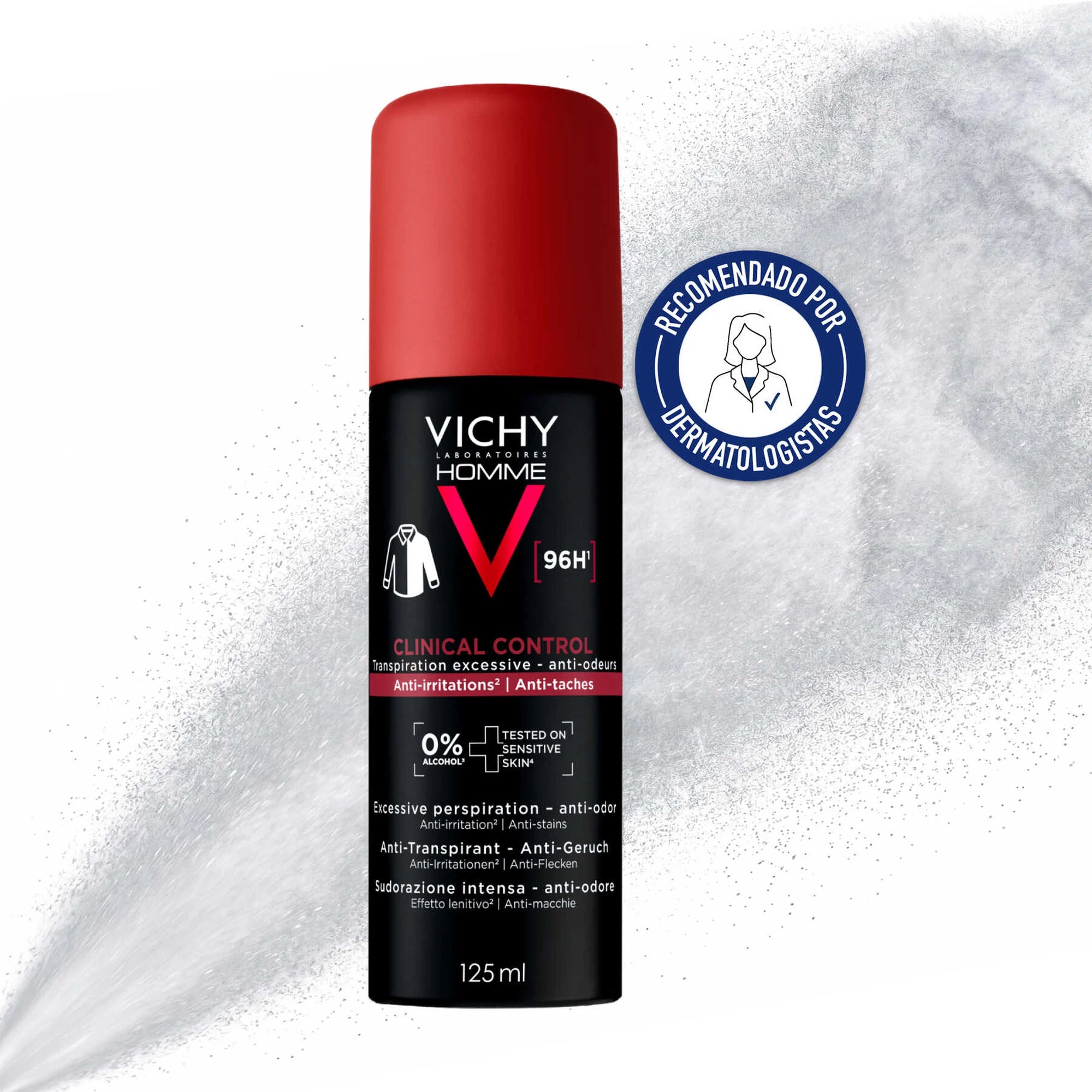 Vichy Homme Desodorizante Antitranspirante Clinical Control Aerosol 125 ml