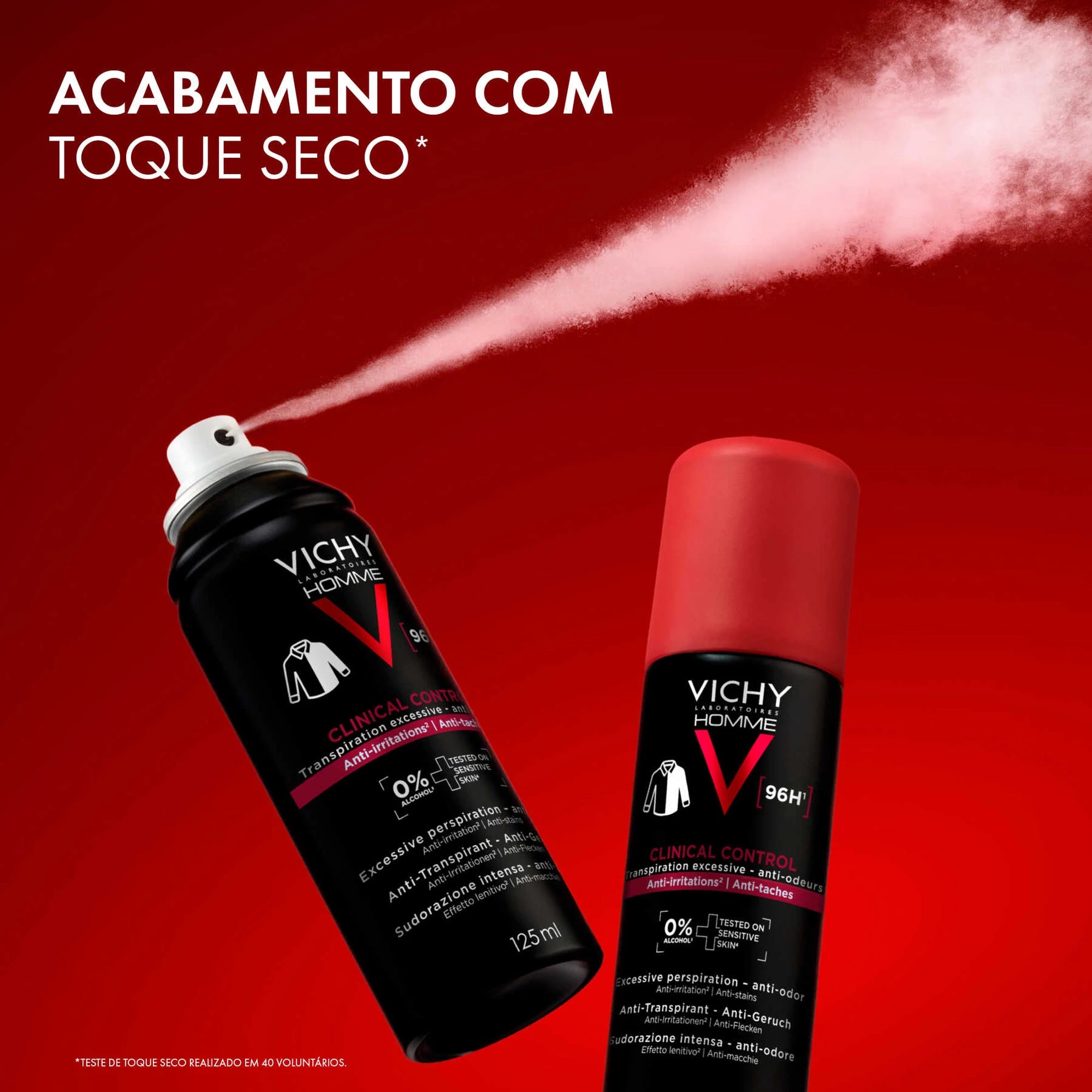 Vichy Homme Desodorizante Antitranspirante Clinical Control Aerosol 125 ml