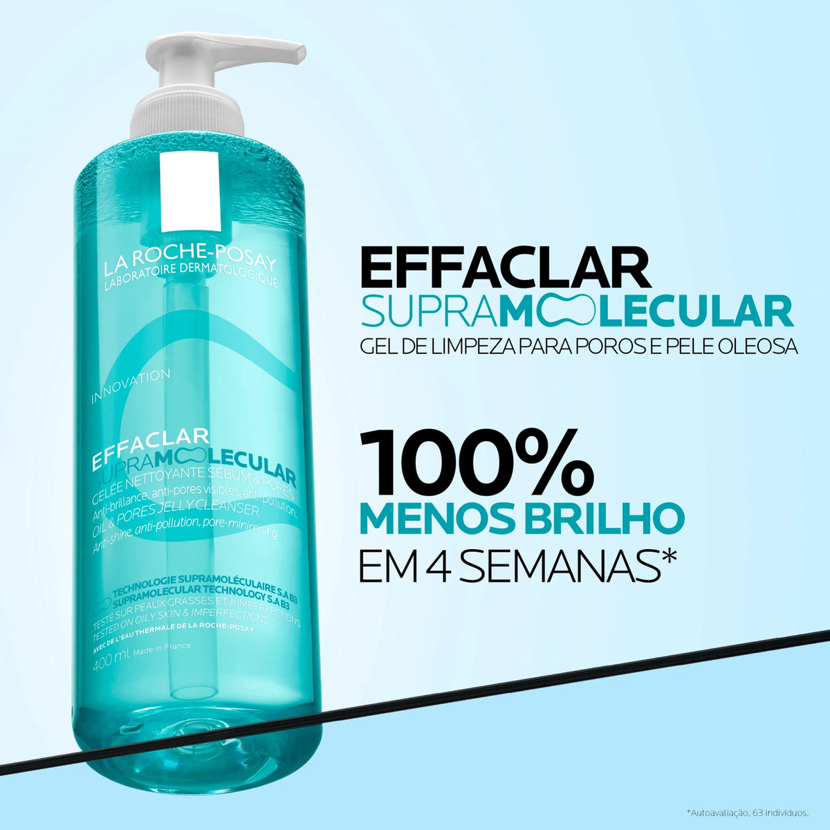 Effaclar Supramolecular Gel de Limpeza para pele Oleosa e Poros Invisíveis 400ml