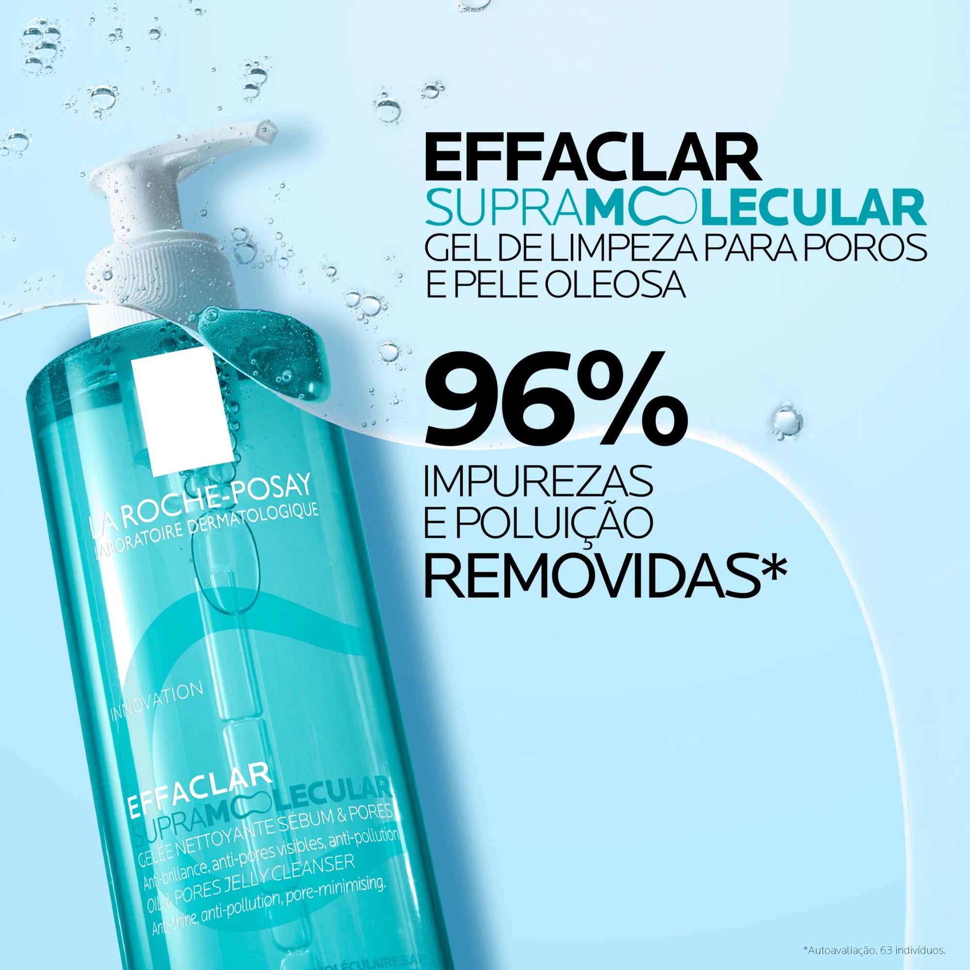 Effaclar Supramolecular Gel de Limpeza para pele Oleosa e Poros Invisíveis 400ml