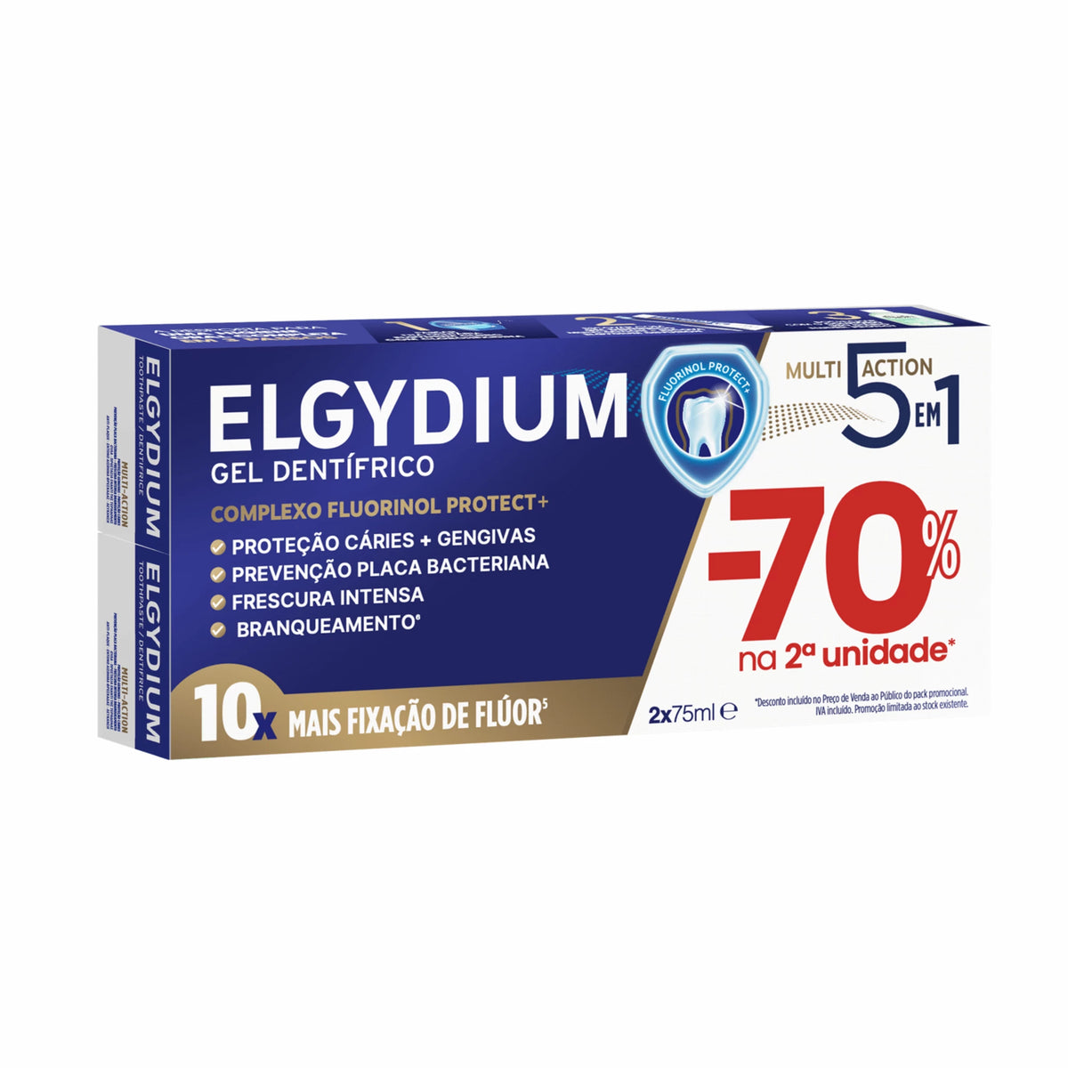 Elgydium Gel Multi Action Pack 2x75ml Preço Especial