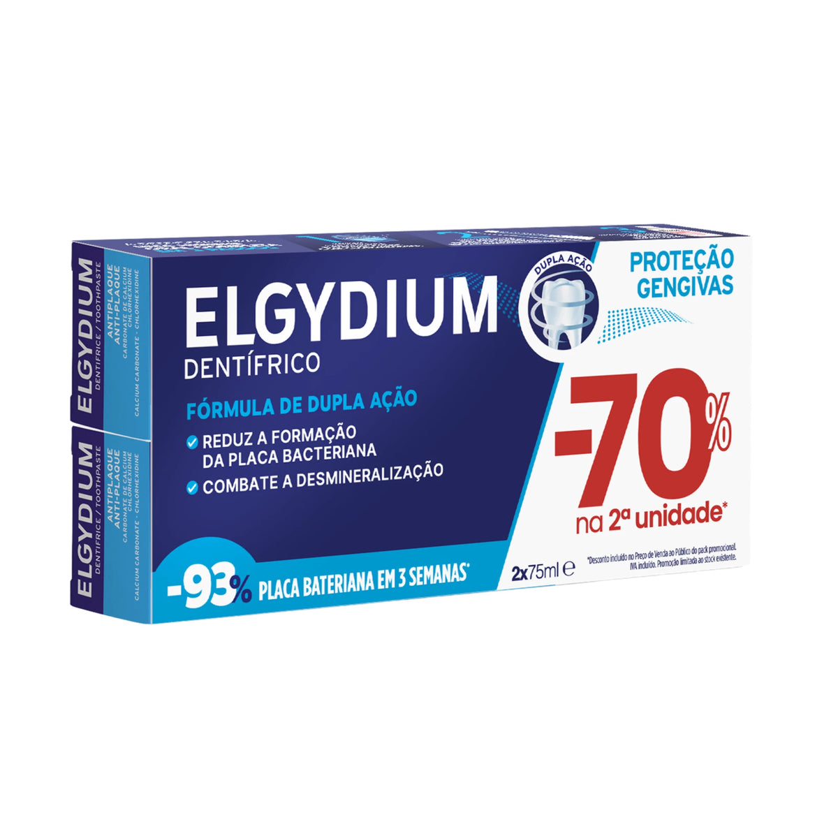 Elgydium Pasta Dentífrico Proteção Gengivas 70% 2ªunidade