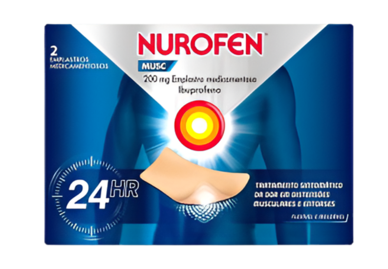 Nurofen Musc 200mg Emplastro Medicamentoso 2 Unidades - Farmácia Garcia