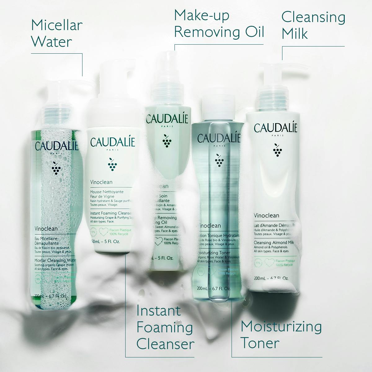 Caudalie Vinoclean Loção Tónica Hidratante 400ml