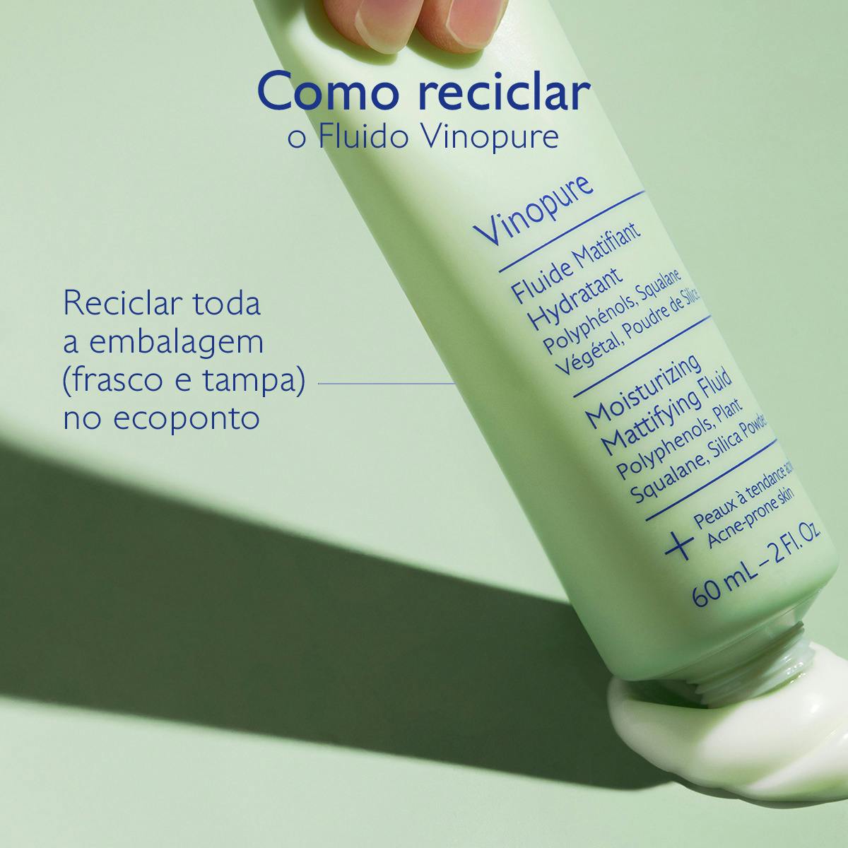 Caudalie Vinopure Creme Matificante Hidratante 60g - Farmácia Garcia