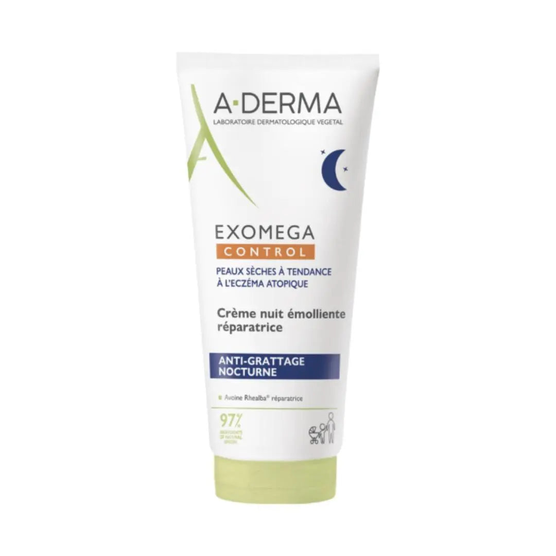 A-Derma Exomega Control Creme Emoliente Anti Prurido Noite 200ml