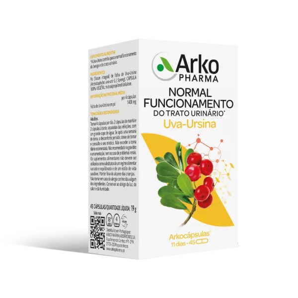 Arkocápsulas Uva Ursina 45 Cápsulas - Farmácia Garcia