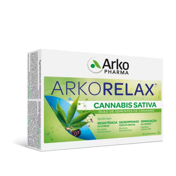 Arkorelax Cannabis Sativa 30 Comprimidos - Farmácia Garcia