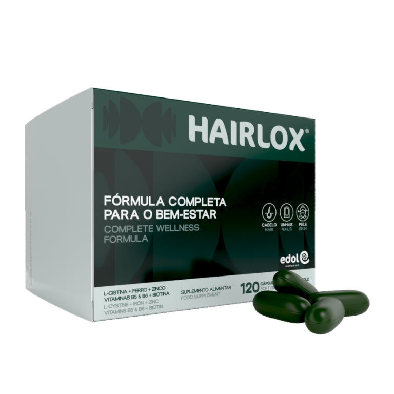 Hairlox 120 Cápsulas - Farmácia Garcia