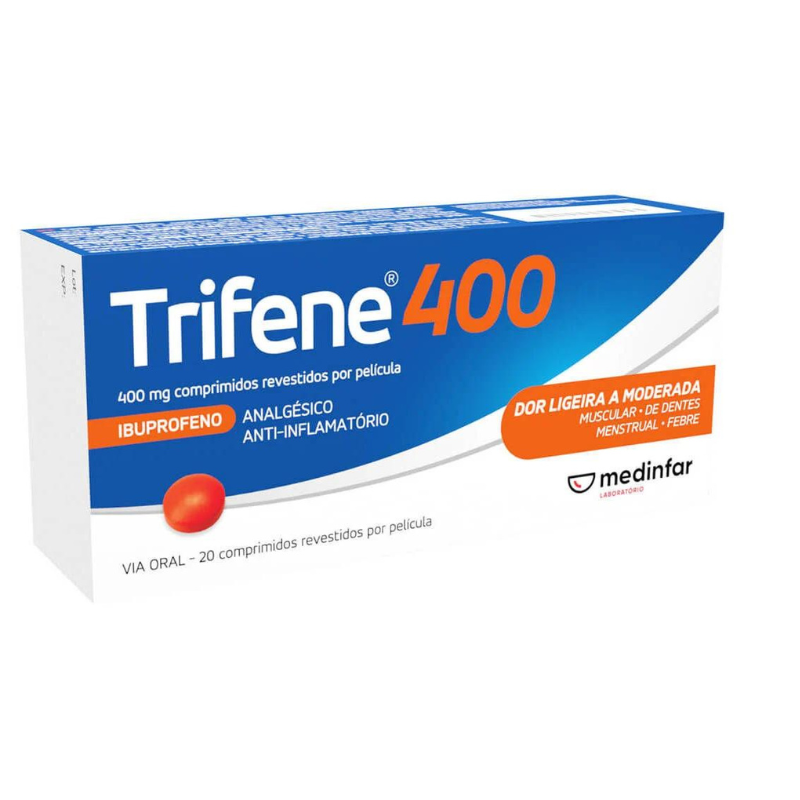 Trifene 400mg 20 Comprimidos Revestidos