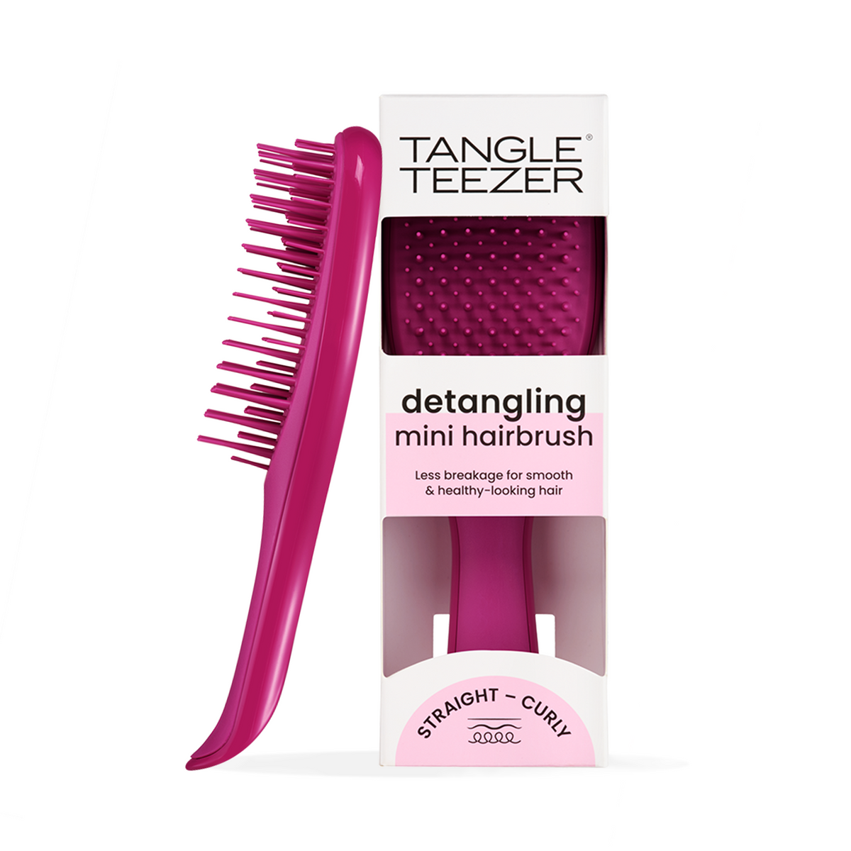 Tangle Teezer Escova Detangler Mini Eletric Raspberrry - Farmácia Garcia