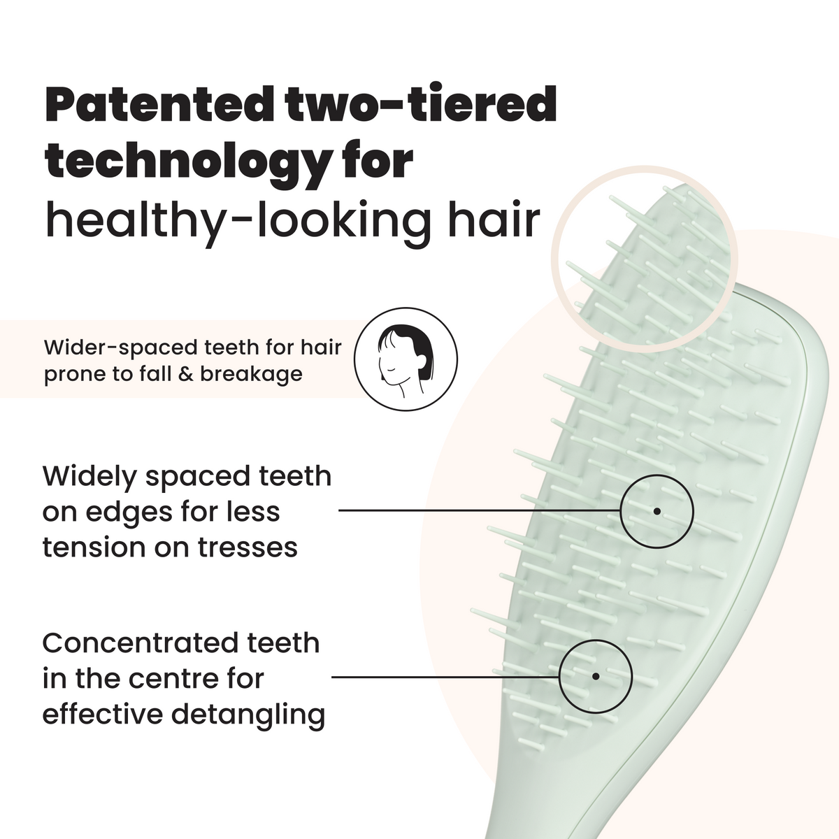 Tangle Teezer Escova Detangling Extra Gentle Eucalyptus - Farmácia Garcia