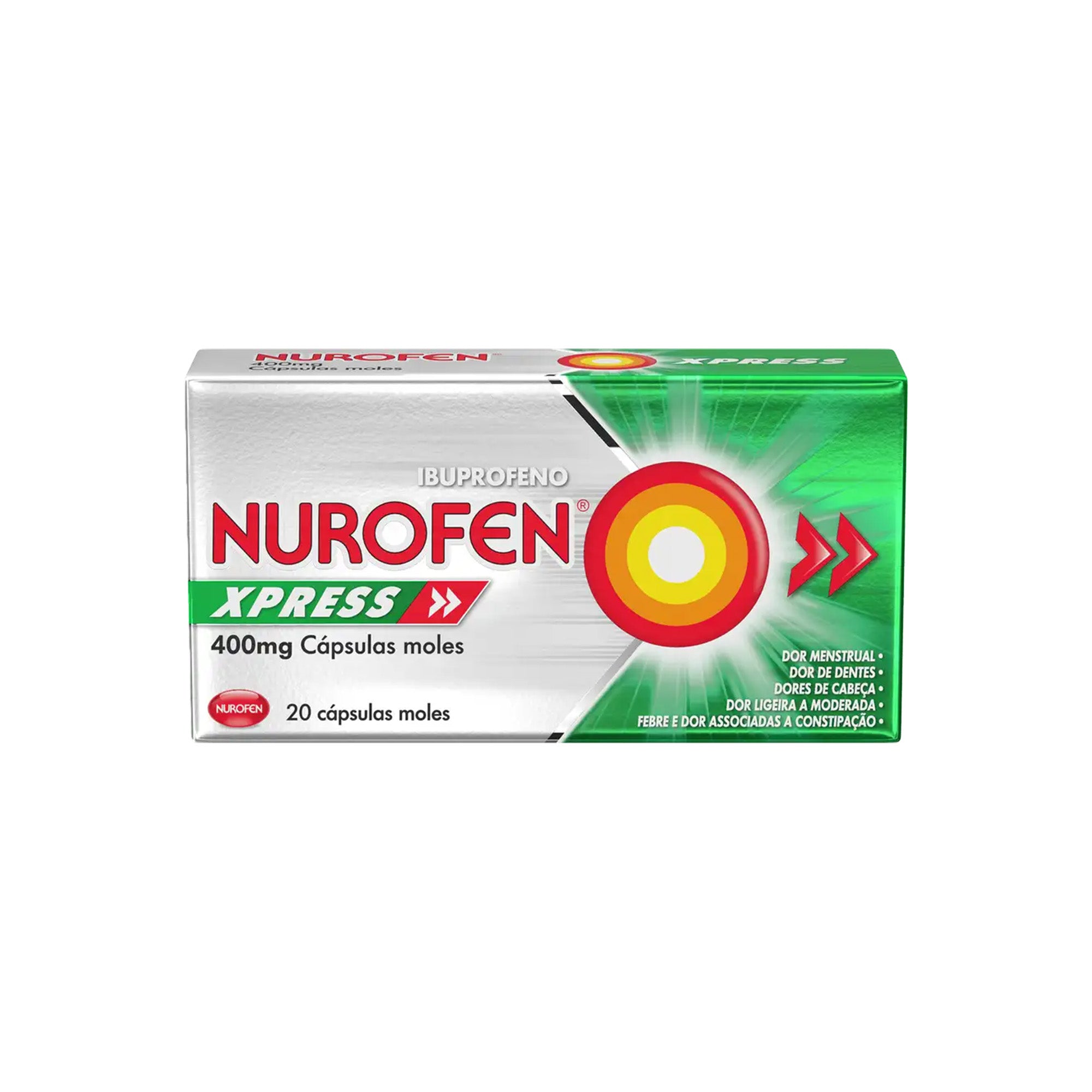 Nurofen Xpress Minicaps 400mg Blister 20 Capsúlas Moles - Farmácia Garcia