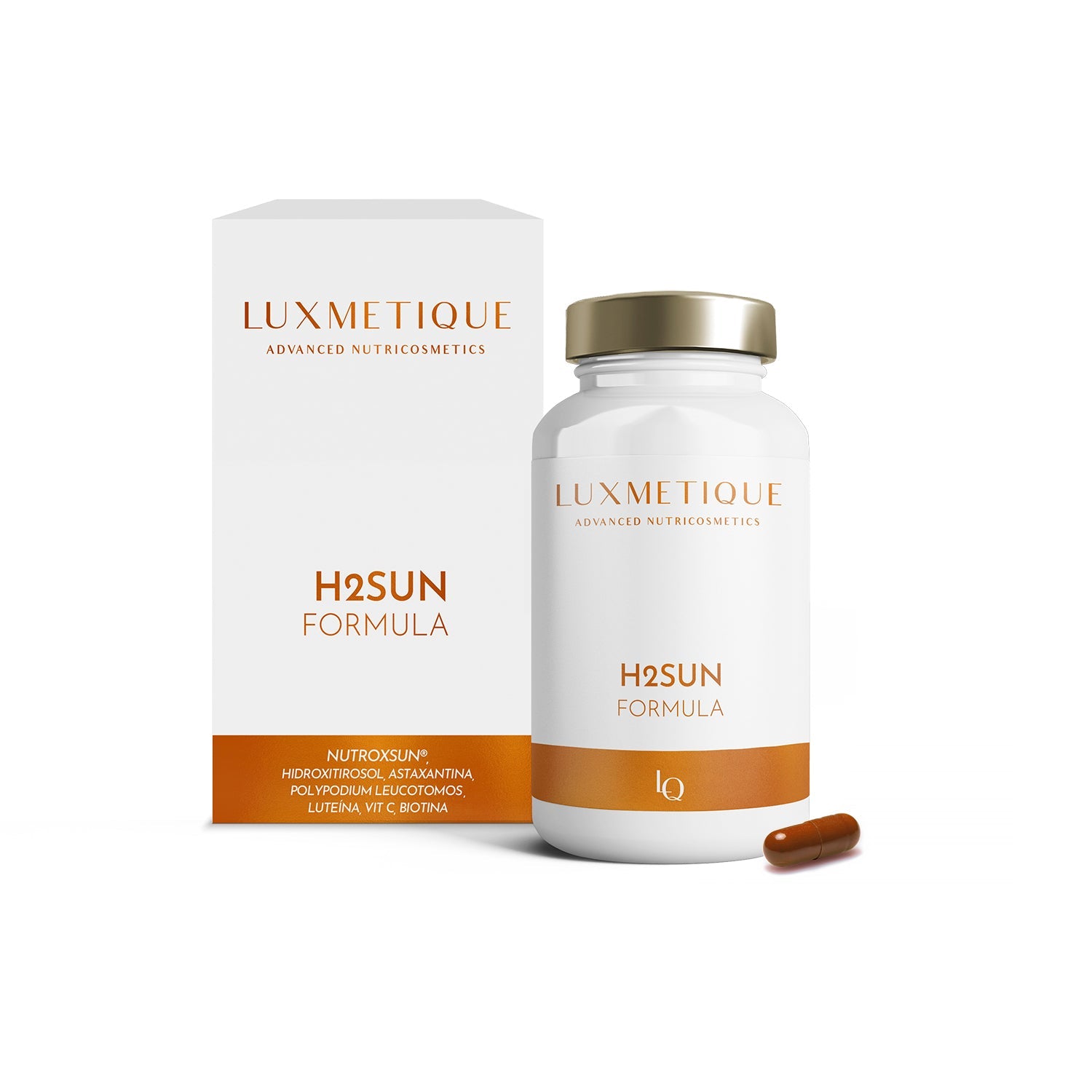 Luxmetique Fórmula H2SUN 30 Cápsulas - Farmácia Garcia