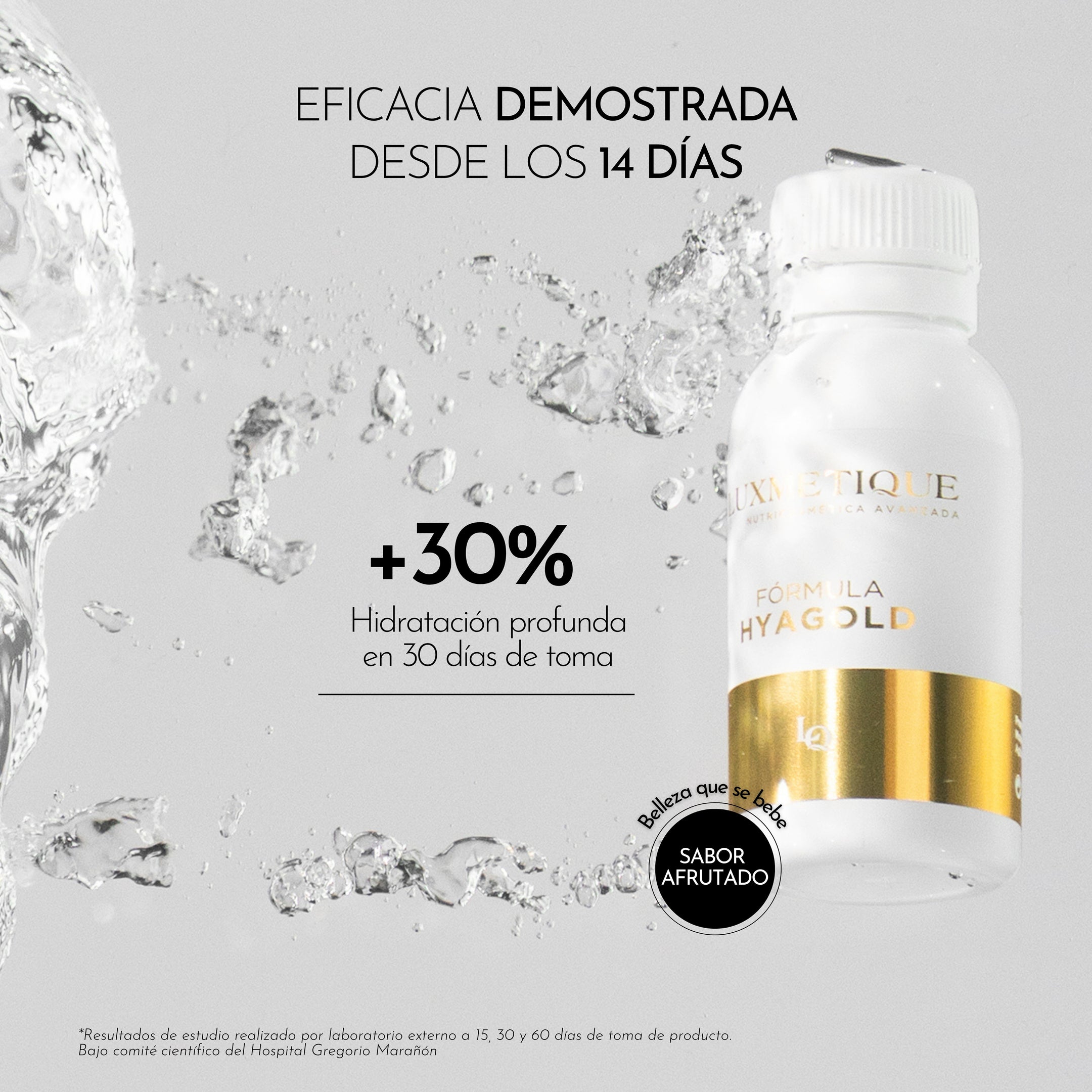 Luxmetique Fórmula Hyagold 15 Âmpolas 30ml - Farmácia Garcia