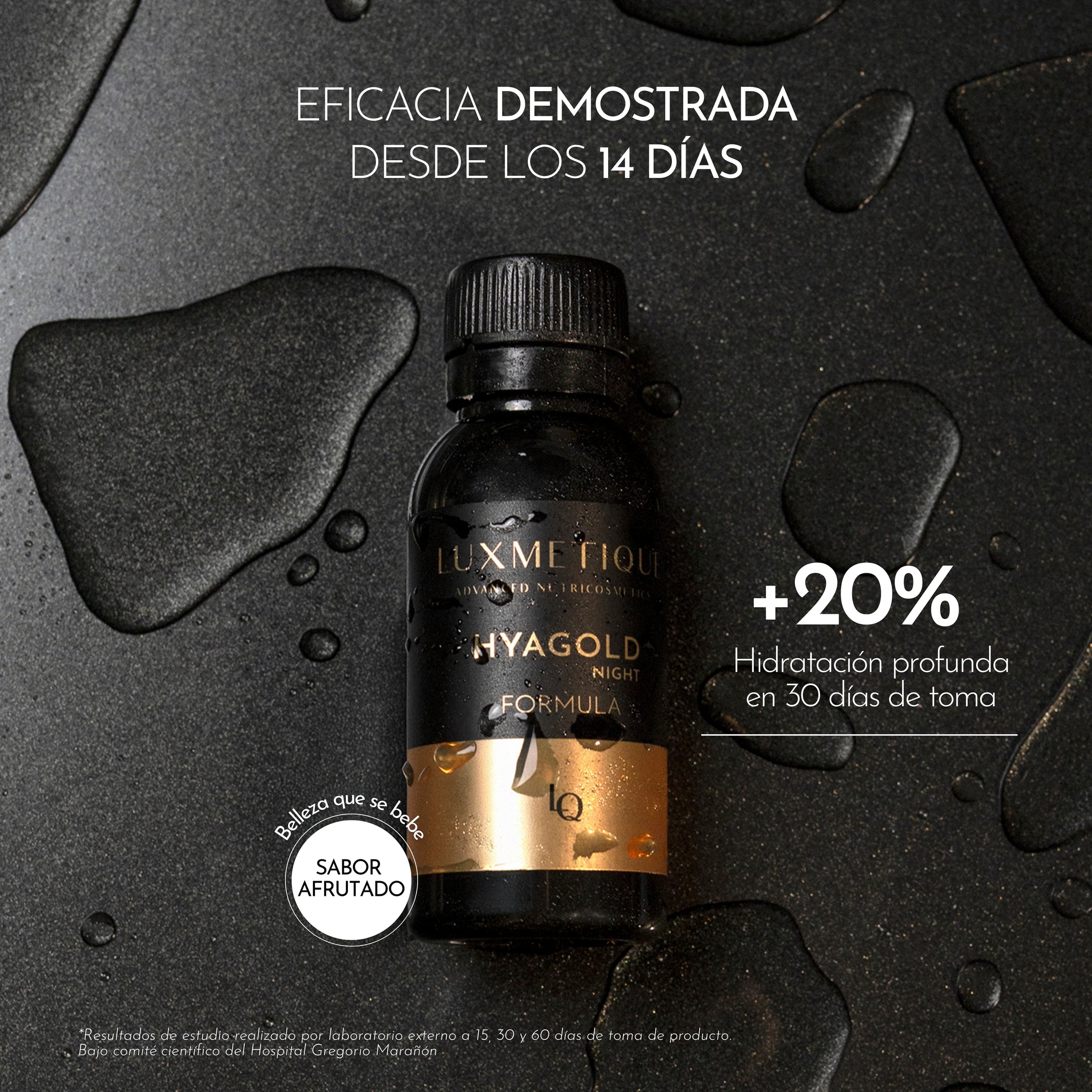Luxmetique Fórmula Hyagold Noite 15 Âmpolas 30ml - Farmácia Garcia