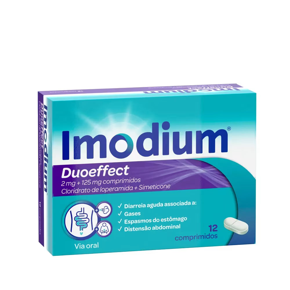 Imodium Duoeffect 12 Comprimidos 2mg+125mg