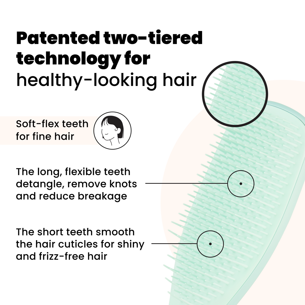 Tangle Teezer Escova Cabelo Wet Fine Fragile Verde