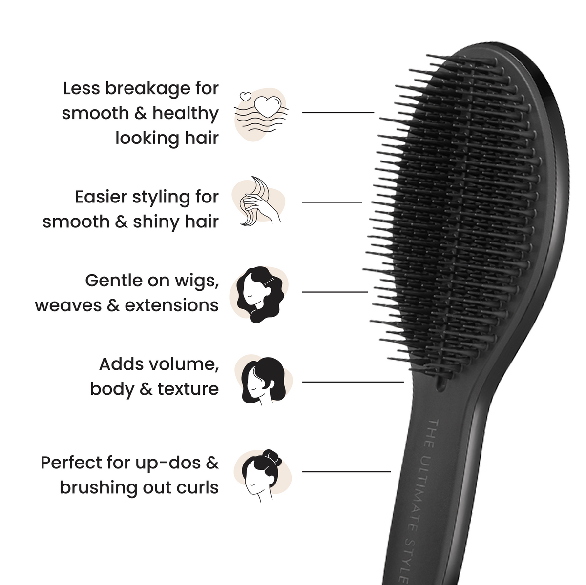 Tangle Teezer Escova Cabelo Ultimate Styler Preto