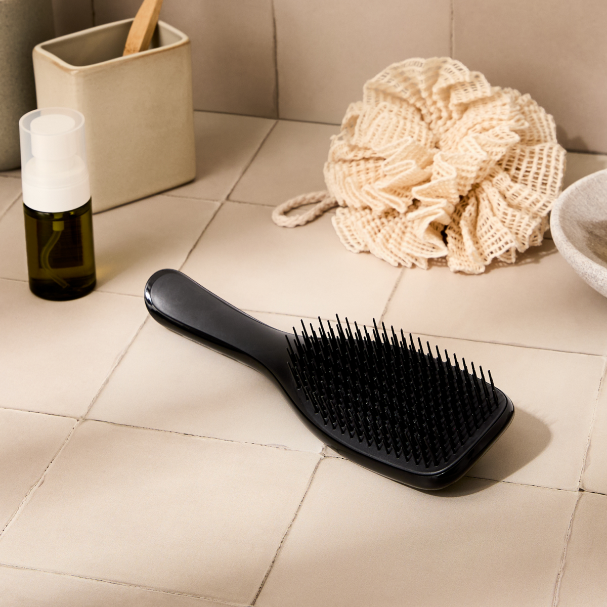 Escova Wet Detangler Preto Cabelo Molhado