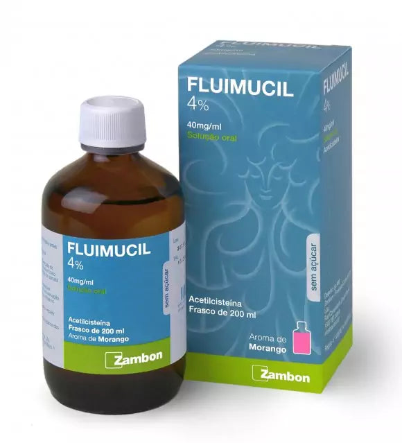 Fluimucil 4% 40 mg/mL Xarope 200ml - Farmácia Garcia