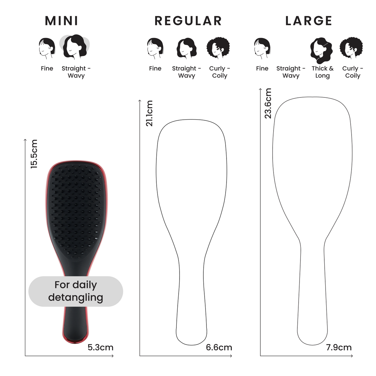Tangle Teezer Escova Detangler Mini Devil Wears Prada