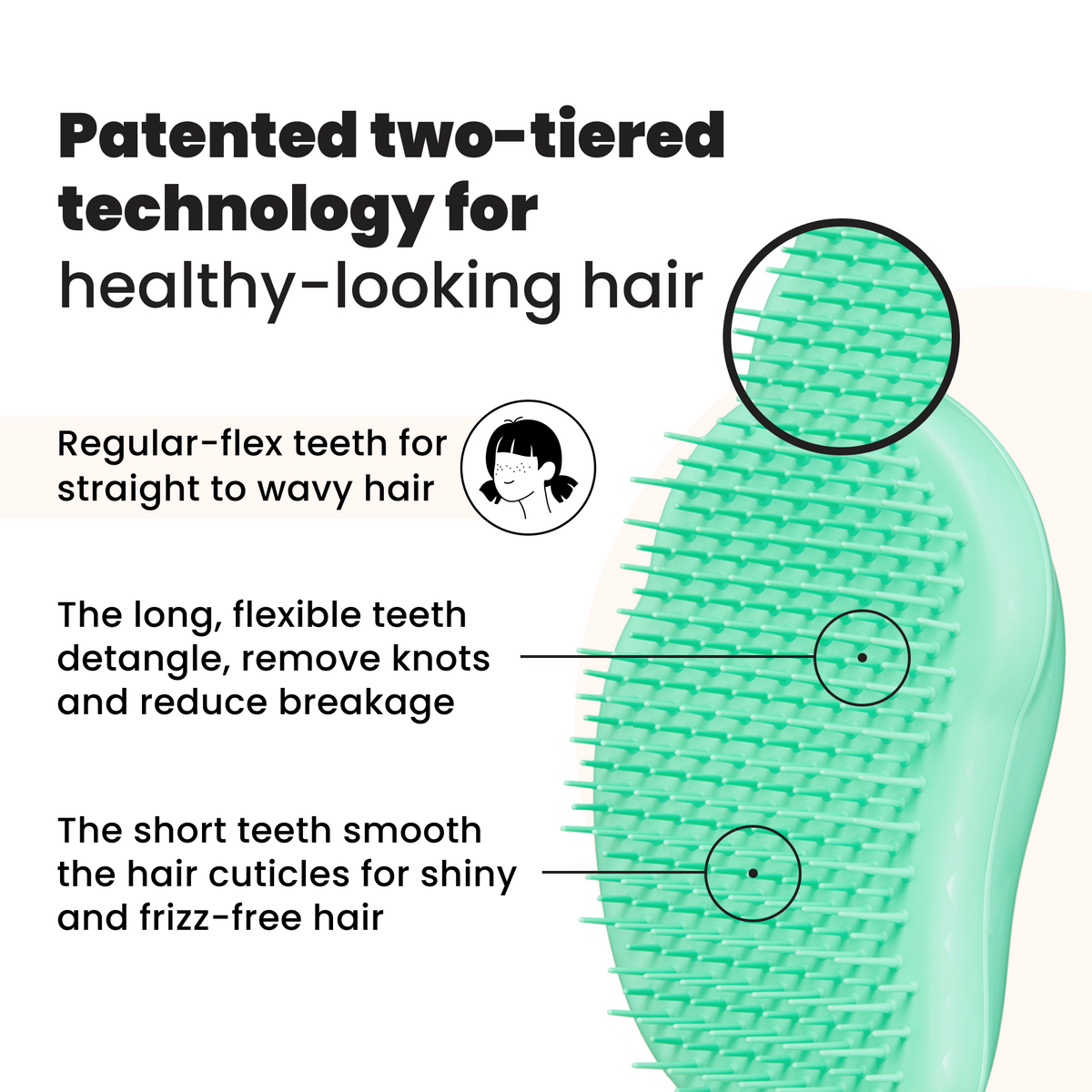 Tangle Teezer Original Kids Escova Infantil Green