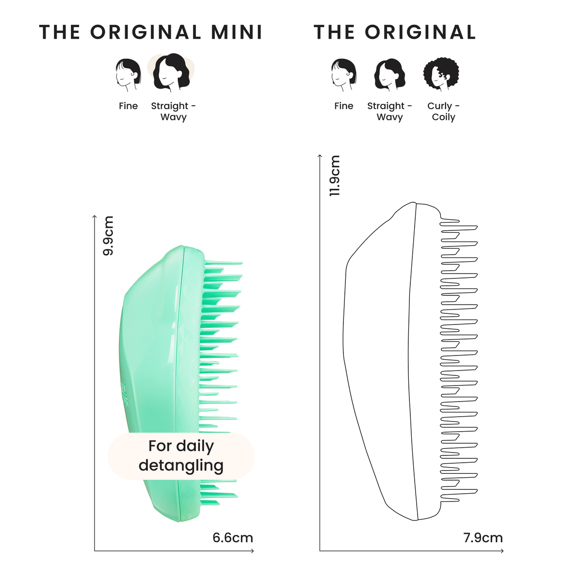 Tangle Teezer Original Kids Escova Infantil Green