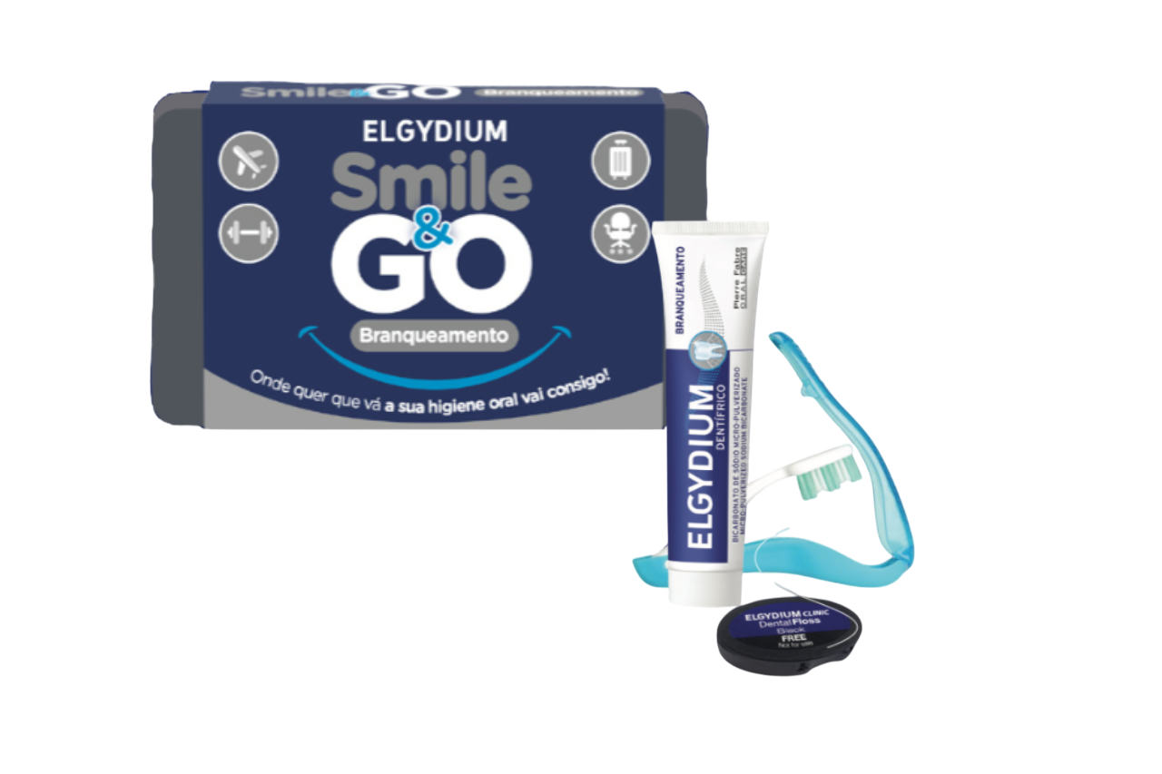 Elgydium Smile & Go Kit de Viagem Branqueamento