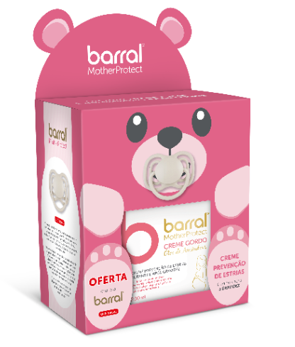 Barral Creme Gordo Oleo Amêndoas 200ml + Oferta Nuk Chupeta Mommyfeel - Farmácia Garcia