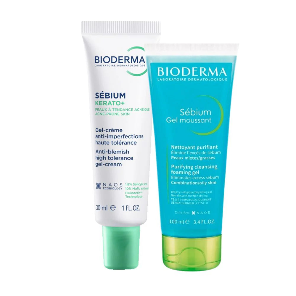 Bioderma Sebium Kerato+ Gel-Creme 30ml + Oferta Gel Moussant 100ml - Farmácia Garcia